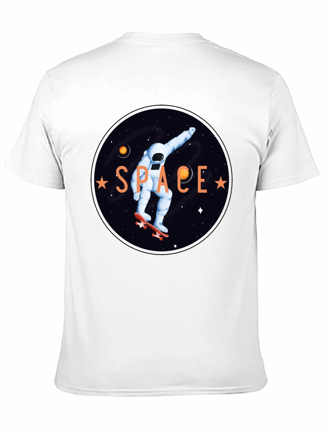 Astronaut Skateboard T-Shirt - Space Graphic Tee