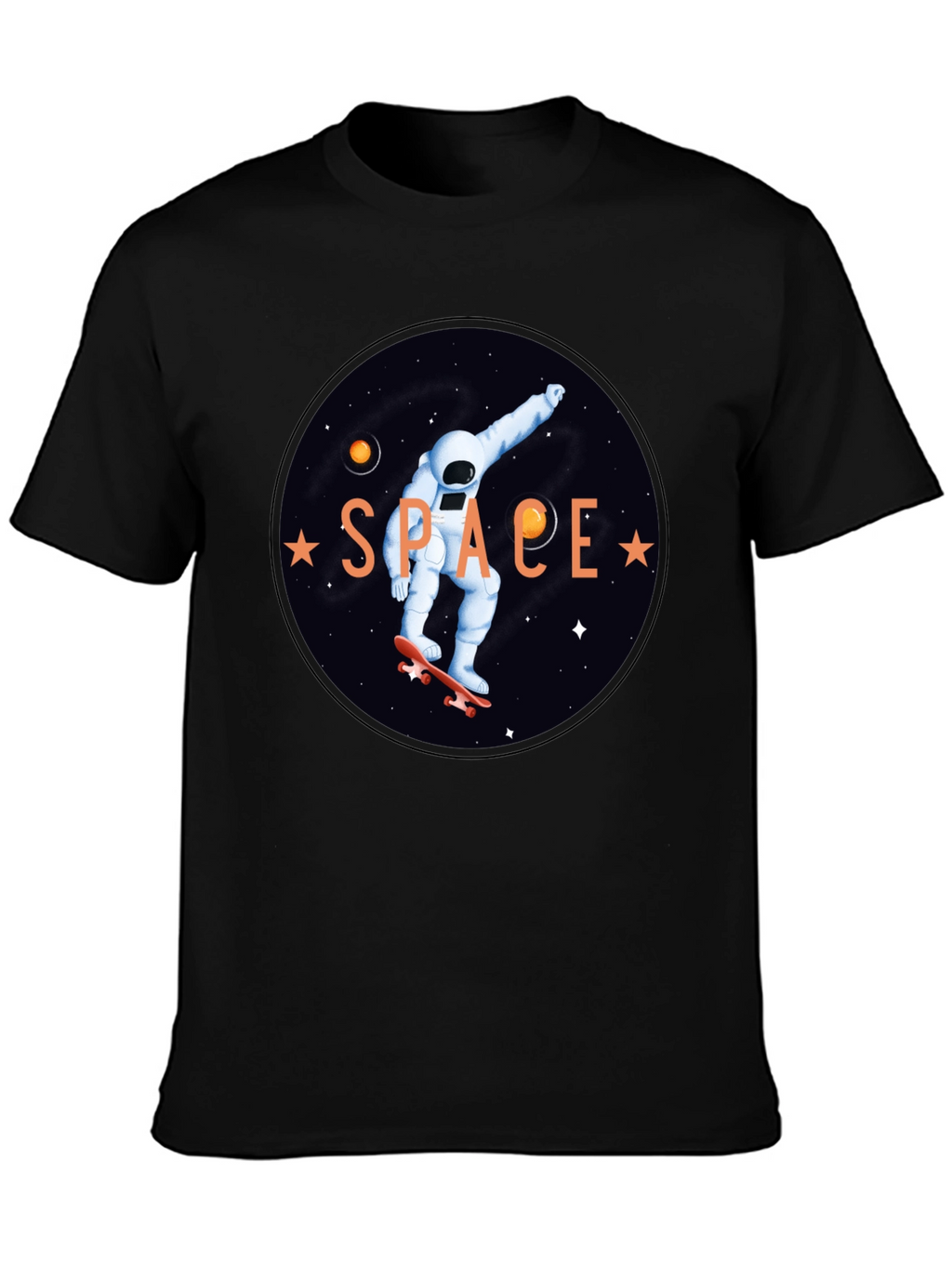 Astronaut Skateboard T-Shirt - Space Graphic Tee