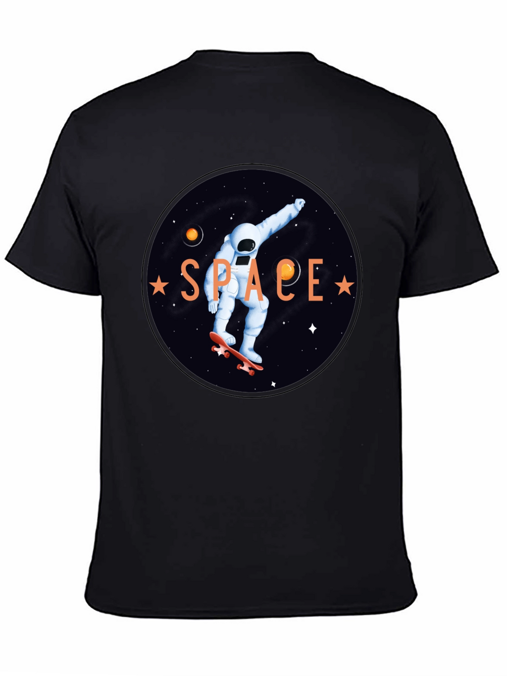 Astronaut Skateboard T-Shirt - Space Graphic Tee