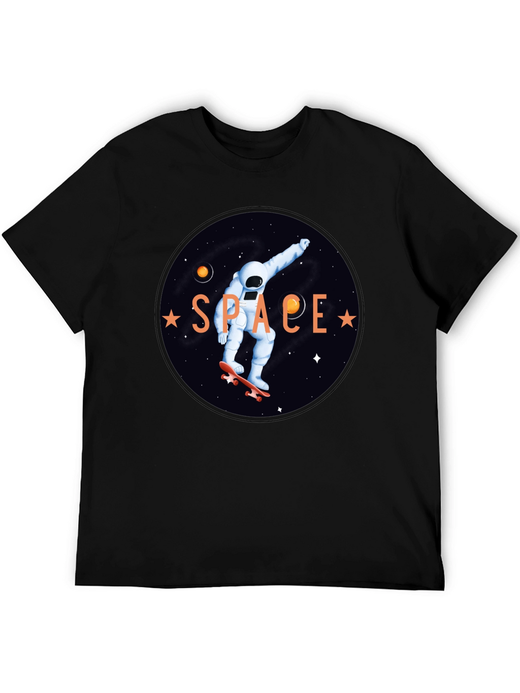 Astronaut Skateboard T-Shirt - Space Graphic Tee