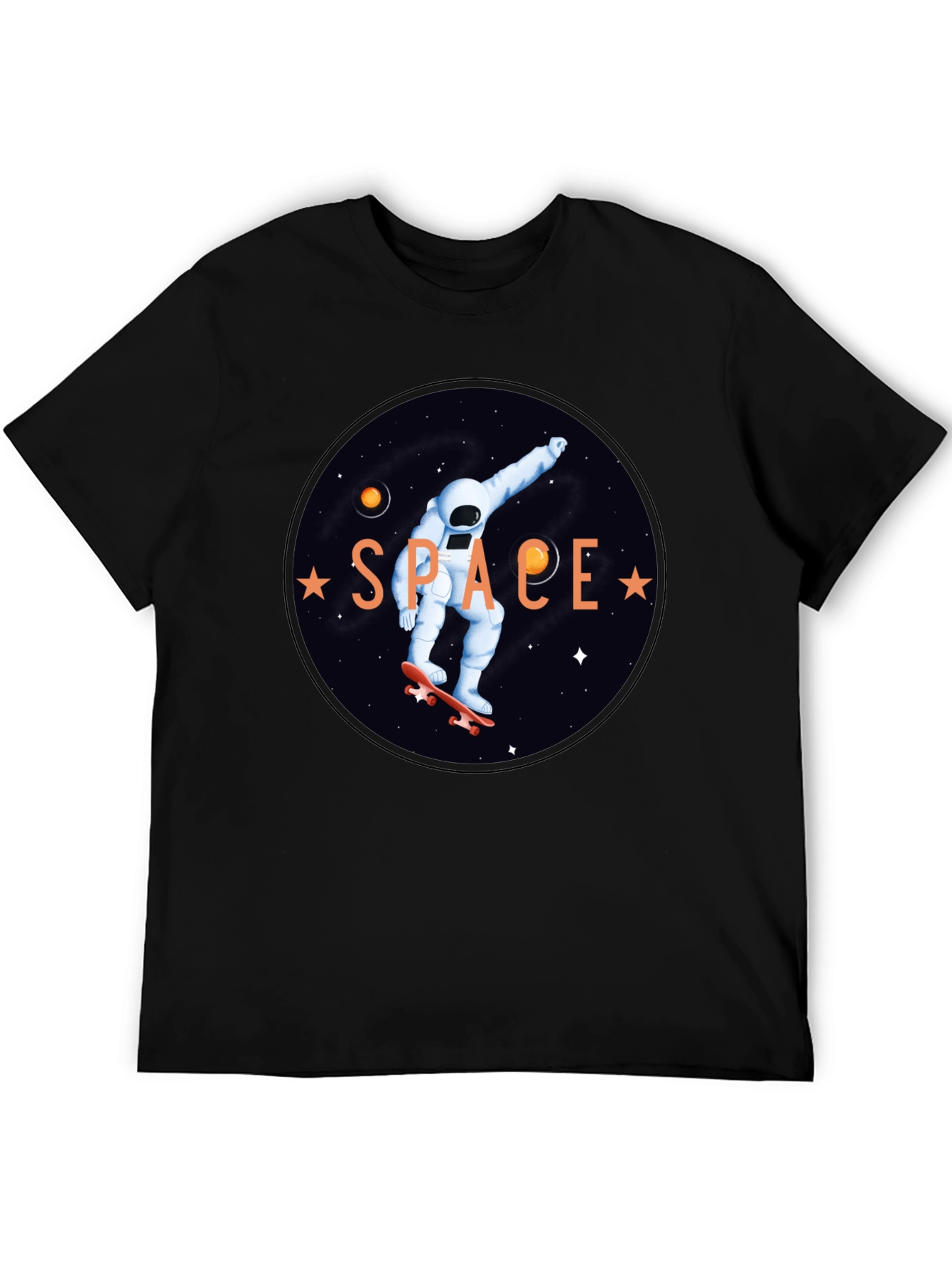 Astronaut Skateboard T-Shirt - Space Graphic Tee