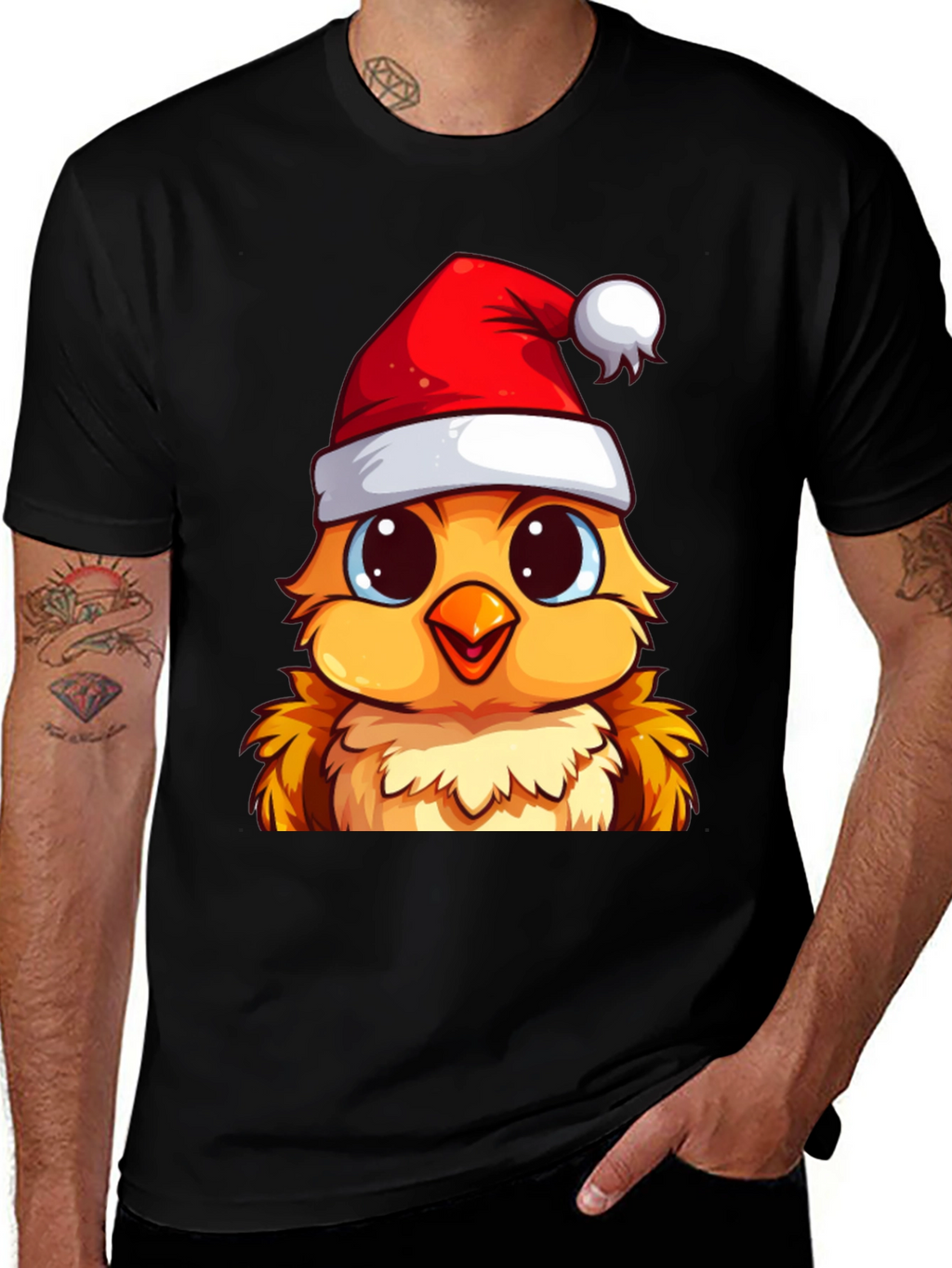 Festive Chick Christmas T-Shirt