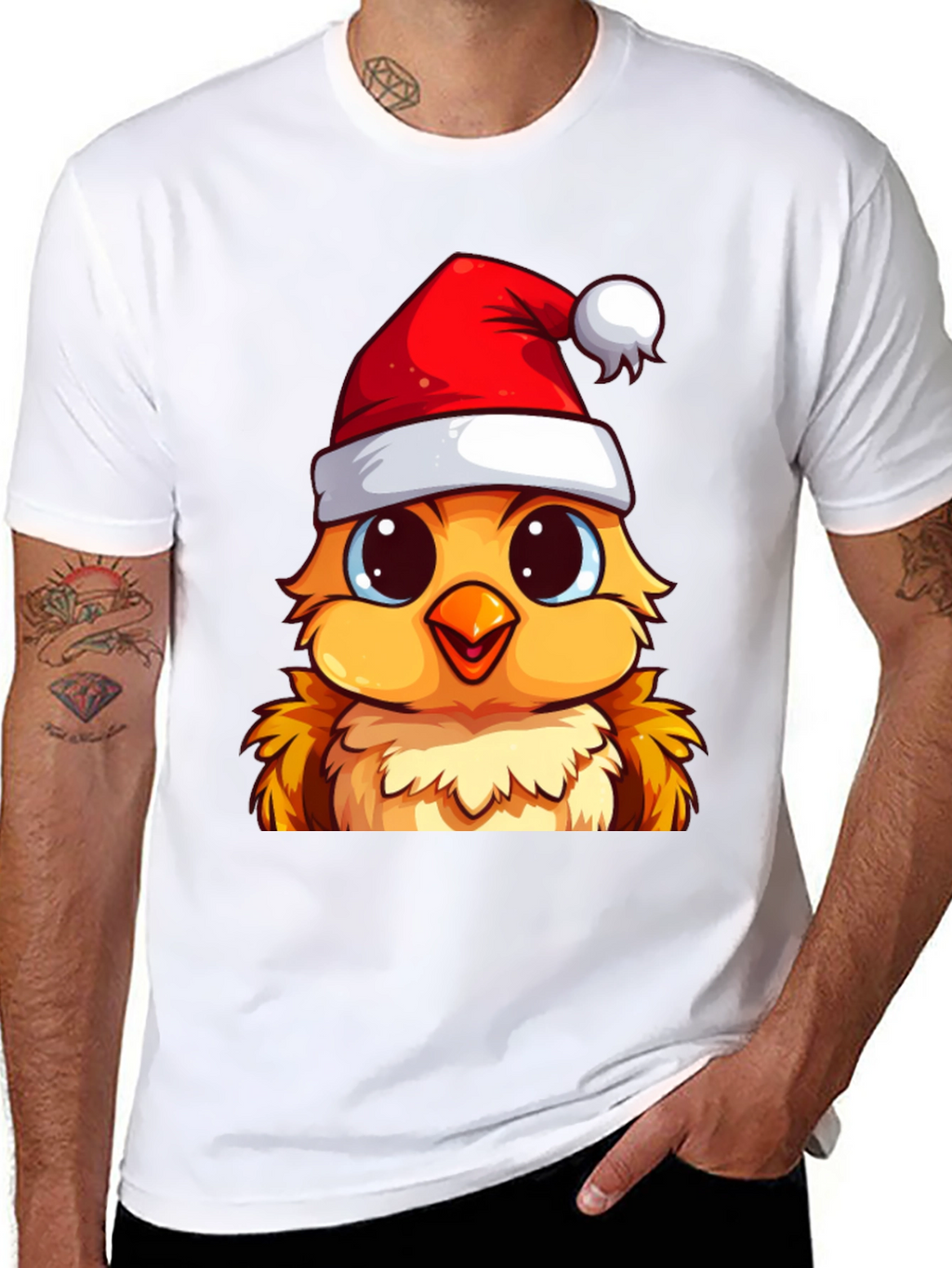 Festive Chick Christmas T-Shirt