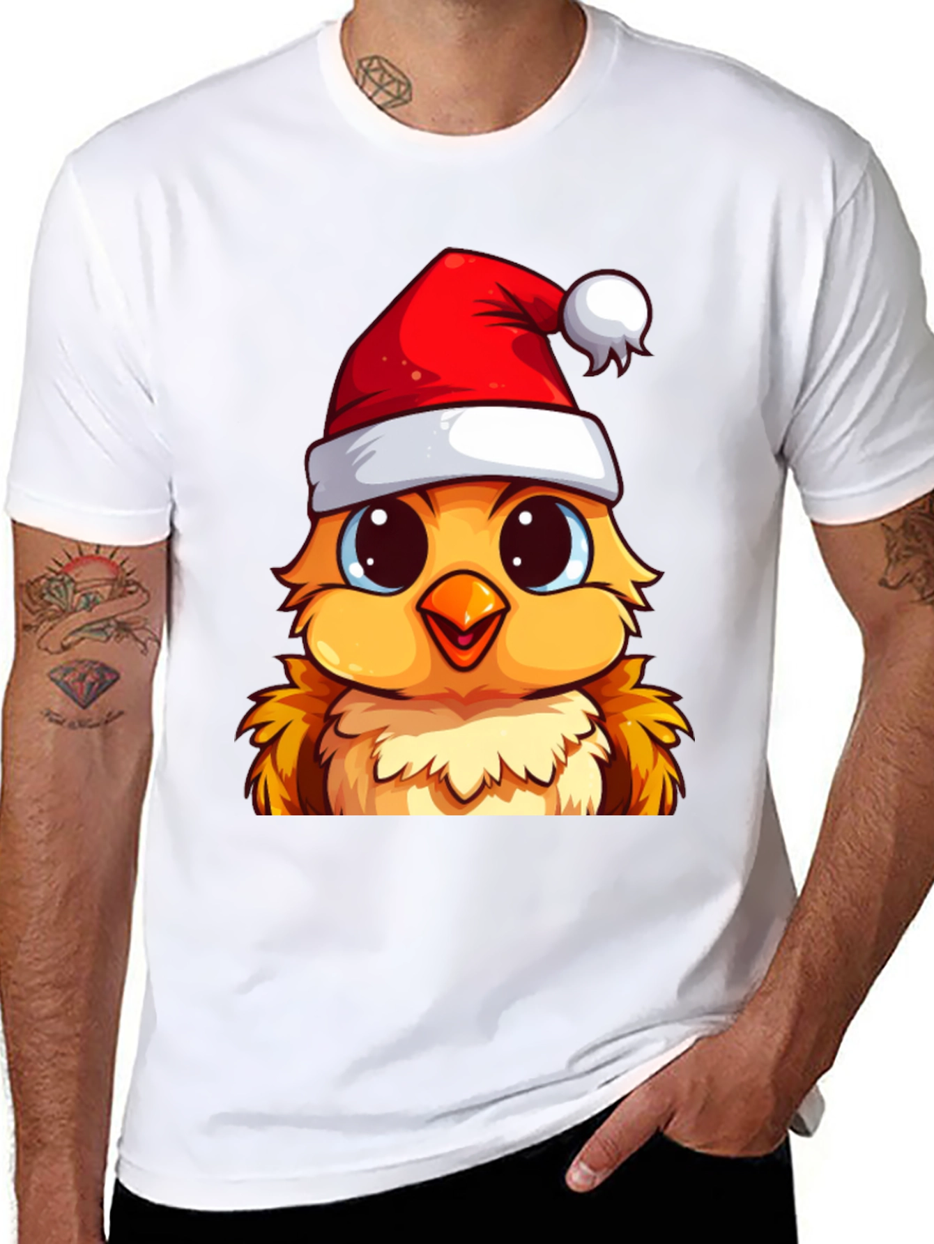 Festive Chick Christmas T-Shirt