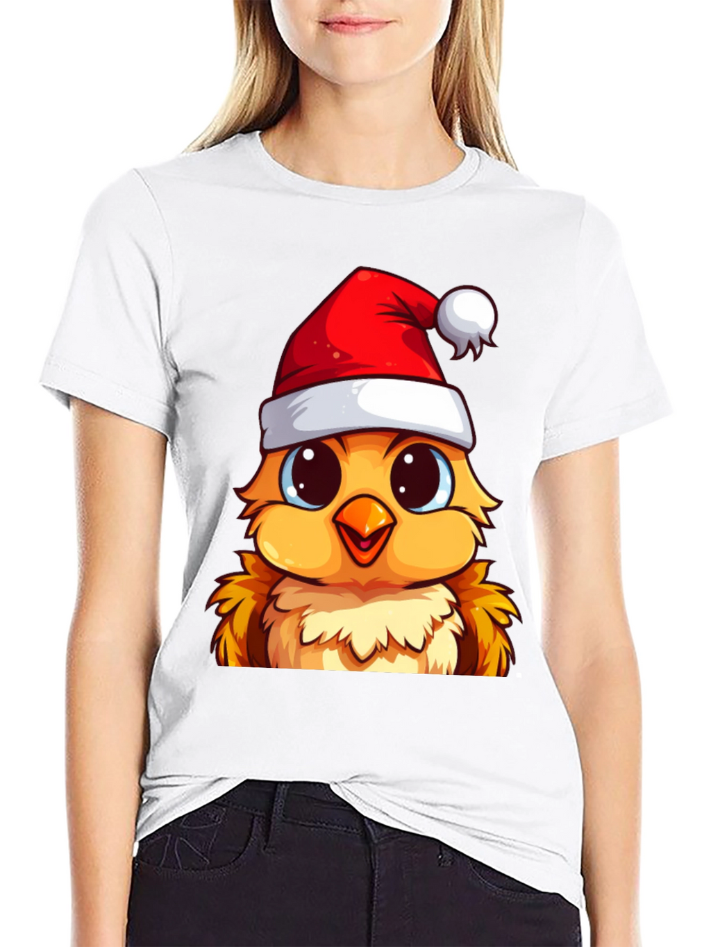 Festive Chick Christmas T-Shirt