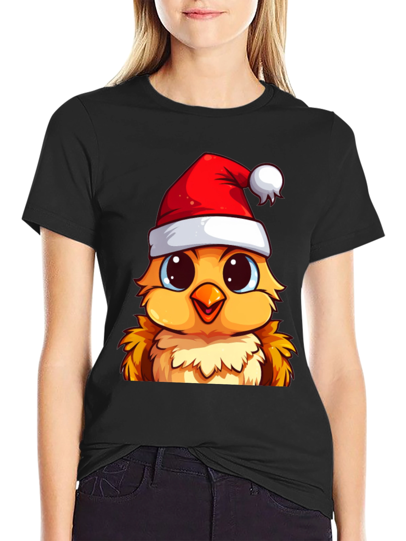 Festive Chick Christmas T-Shirt