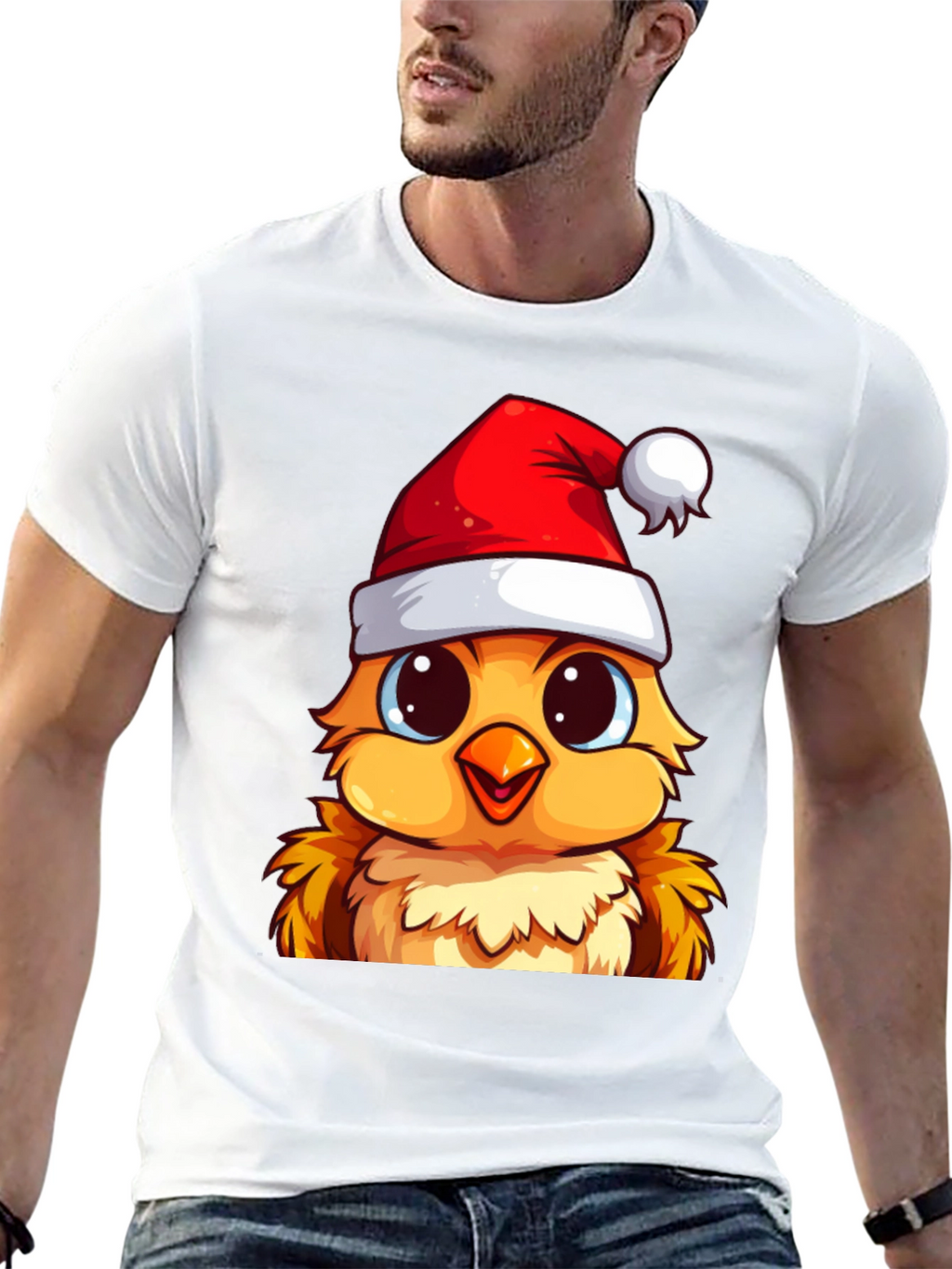 Festive Chick Christmas T-Shirt