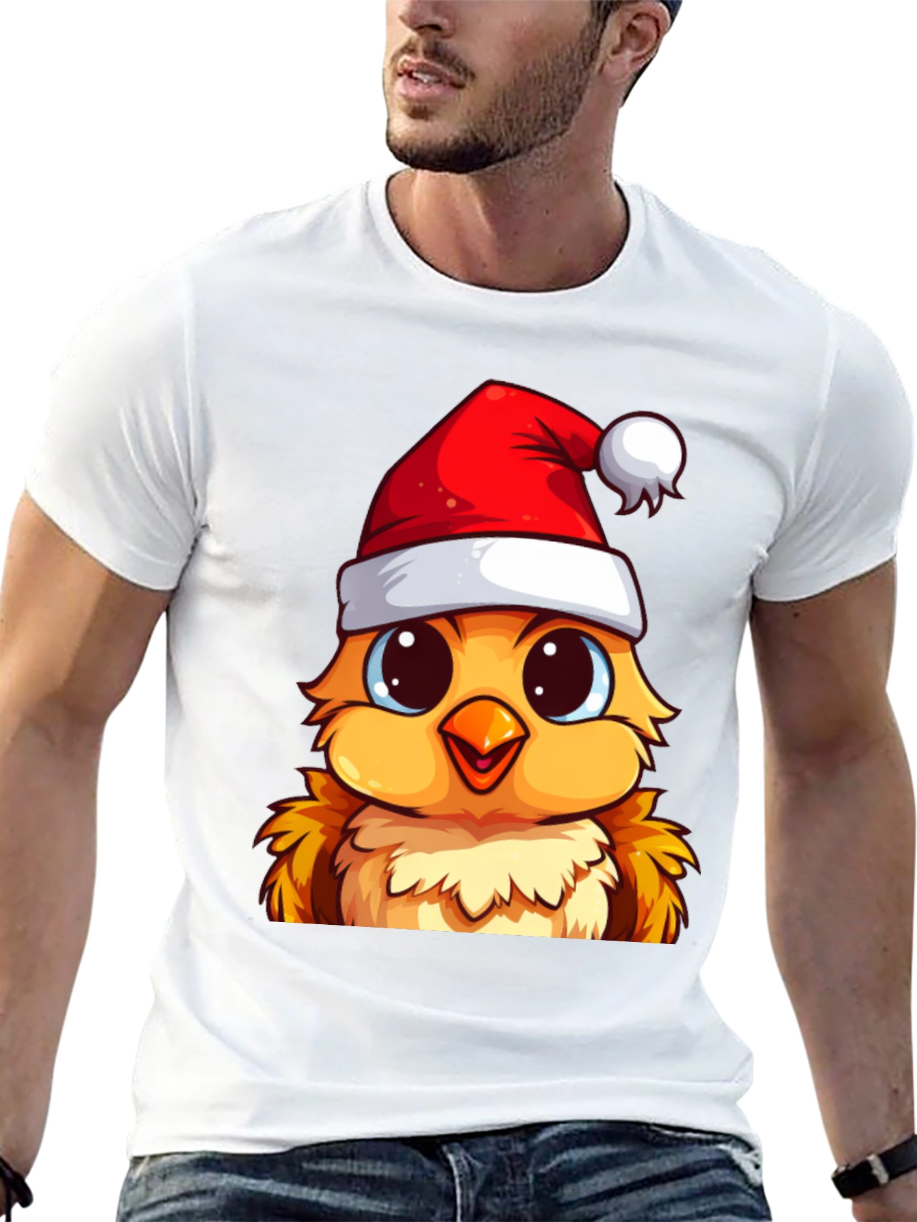 Festive Chick Christmas T-Shirt