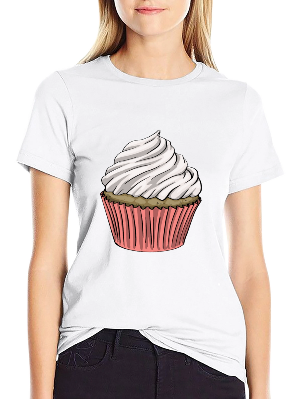 Cupcake Graphic T-Shirt - Sweet Treat Style