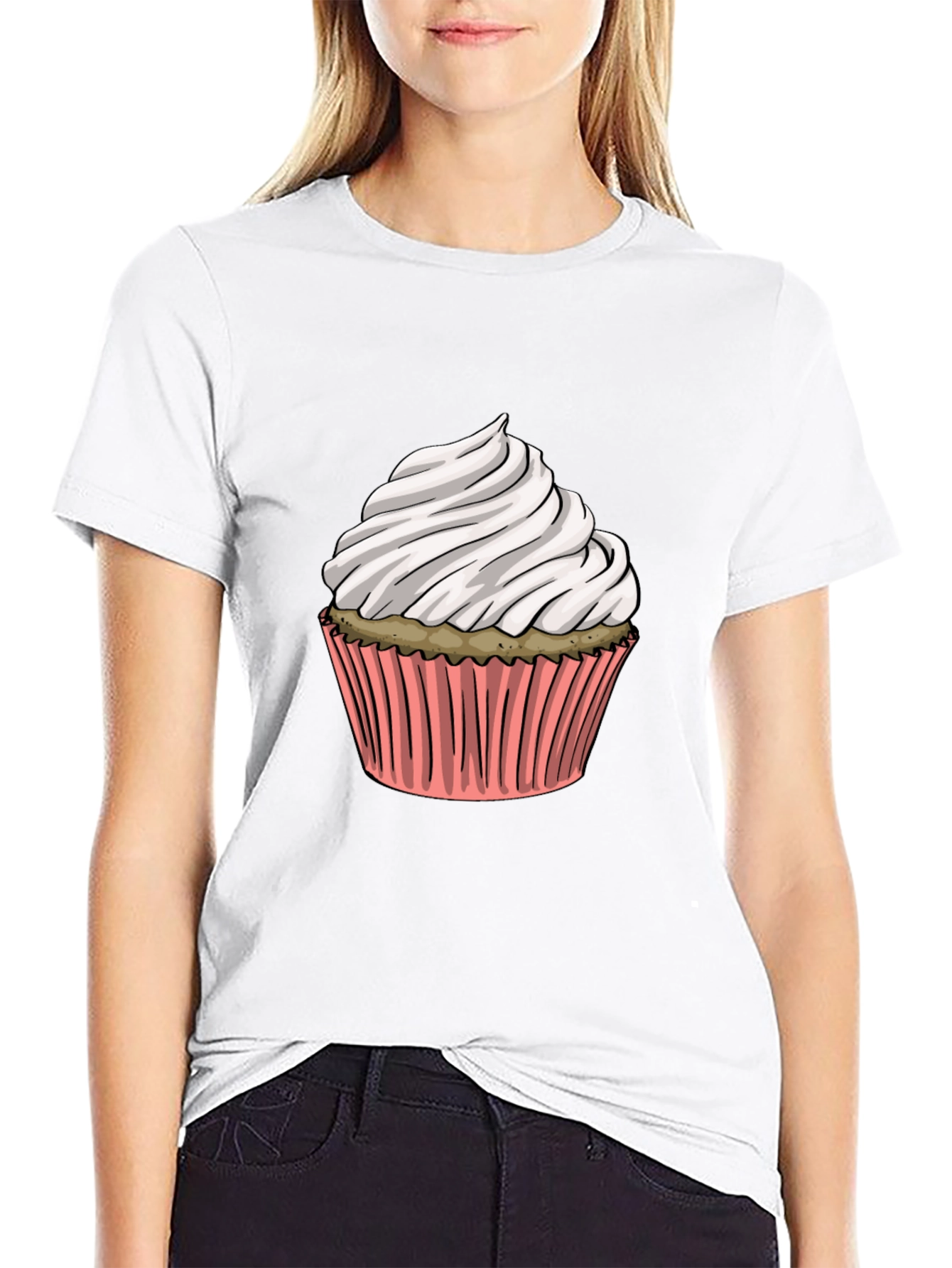 Cupcake Graphic T-Shirt - Sweet Treat Style