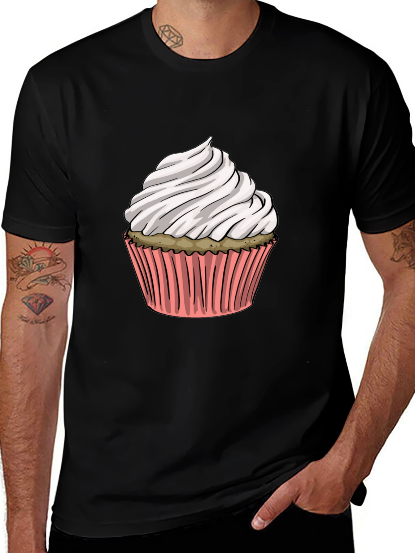 Cupcake Graphic T-Shirt - Sweet Treat Style