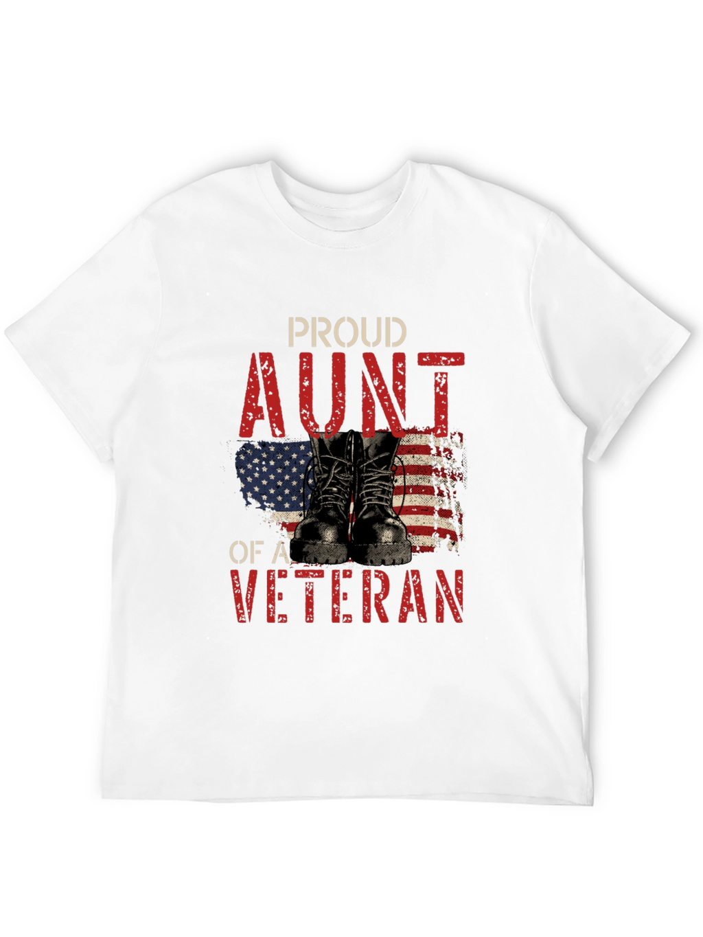 Proud Aunt of a Veteran Graphic T-Shirt