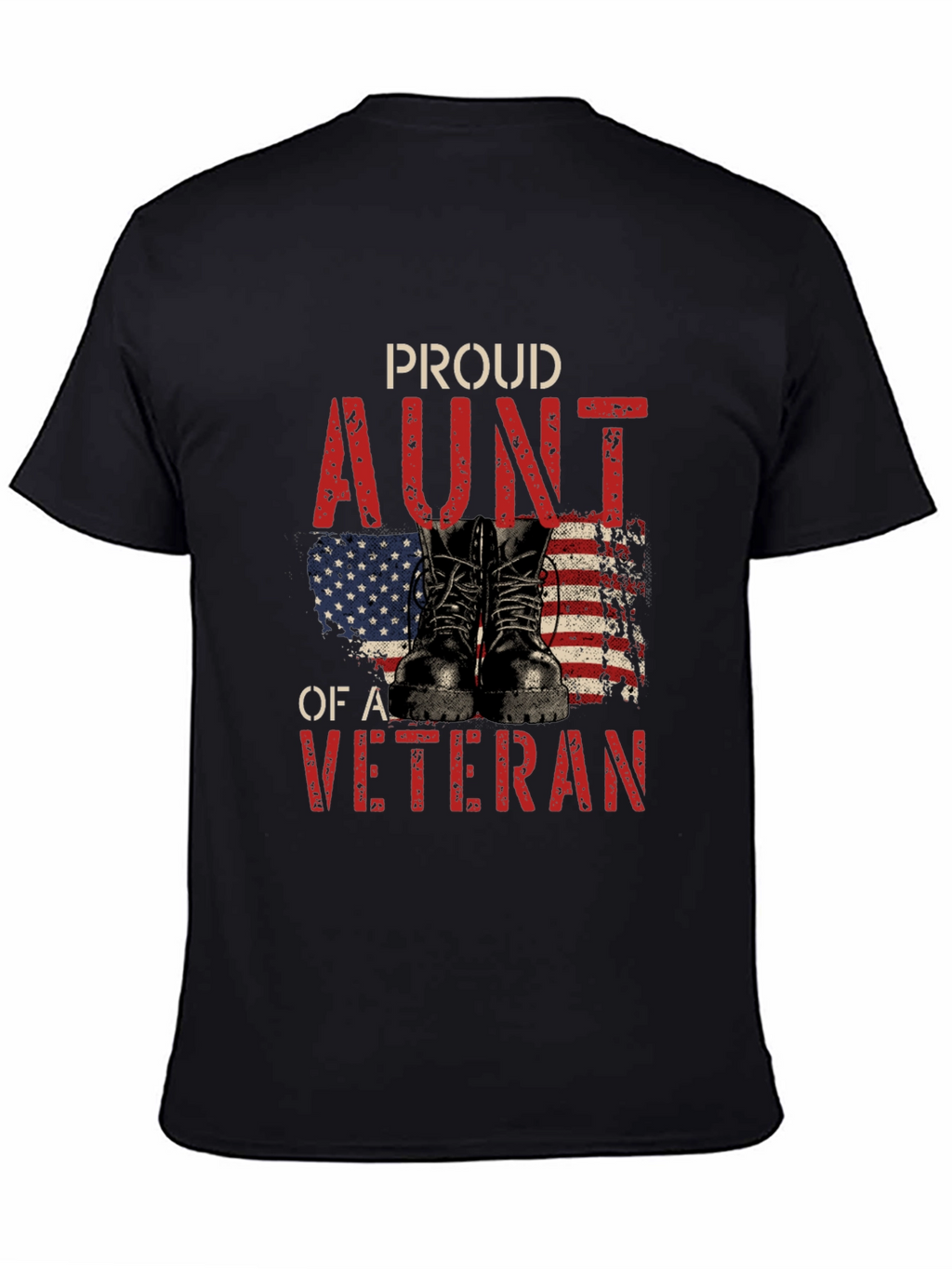 Proud Aunt of a Veteran Graphic T-Shirt