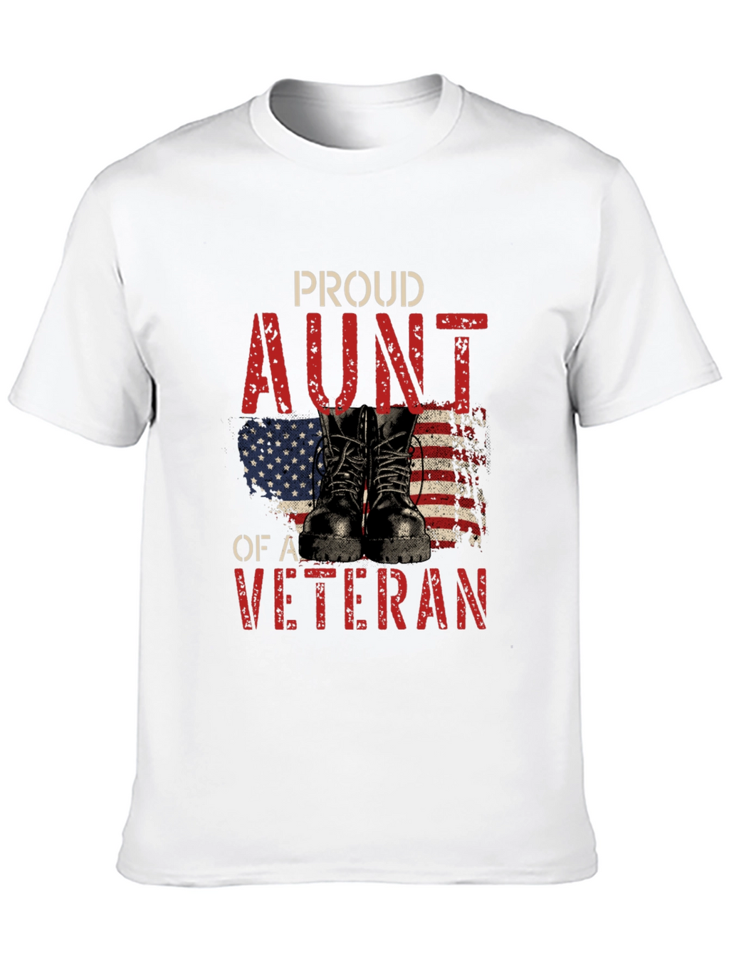 Proud Aunt of a Veteran Graphic T-Shirt