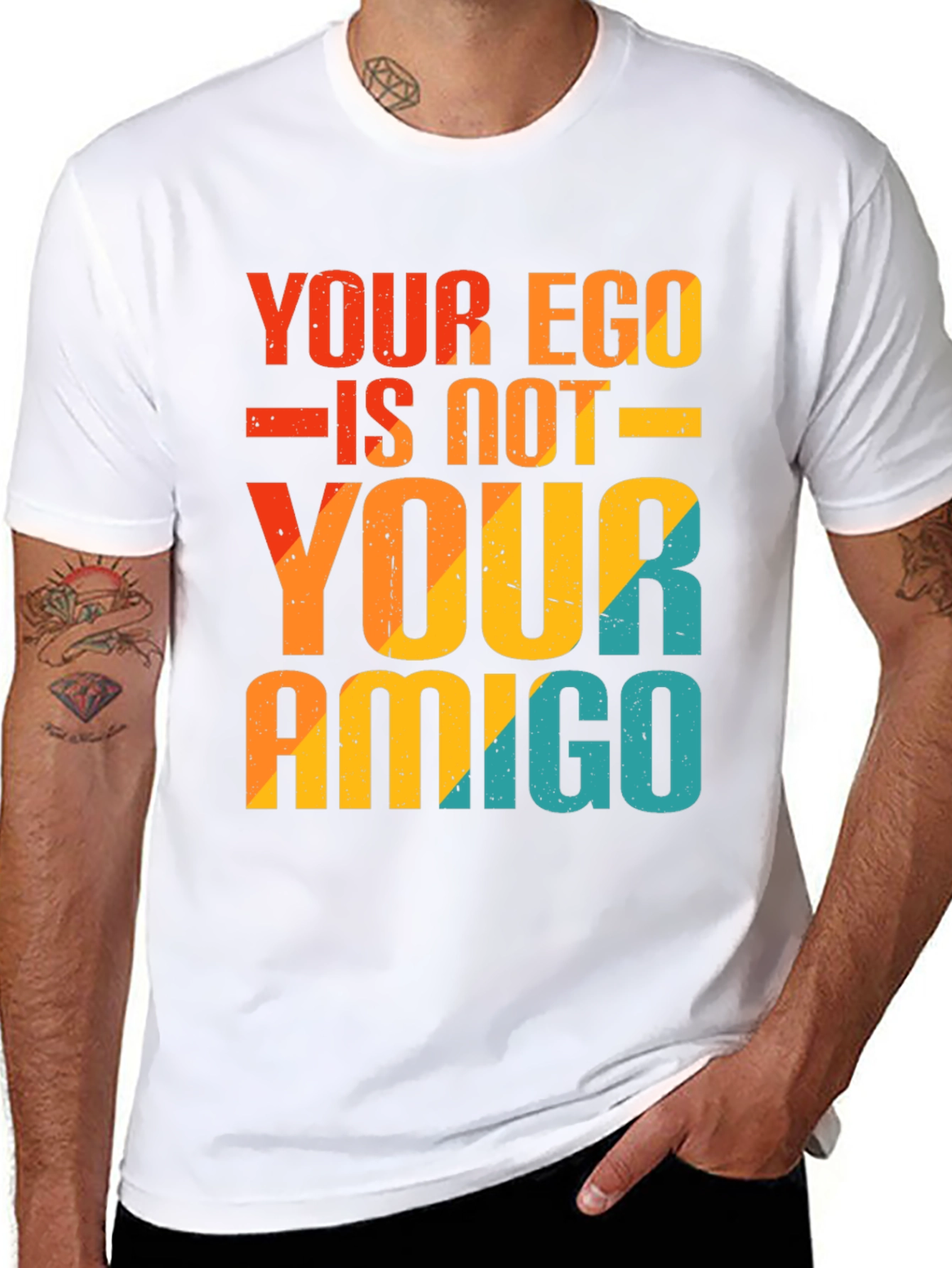 Ego is Not Your Amigo Graphic Tee - Black