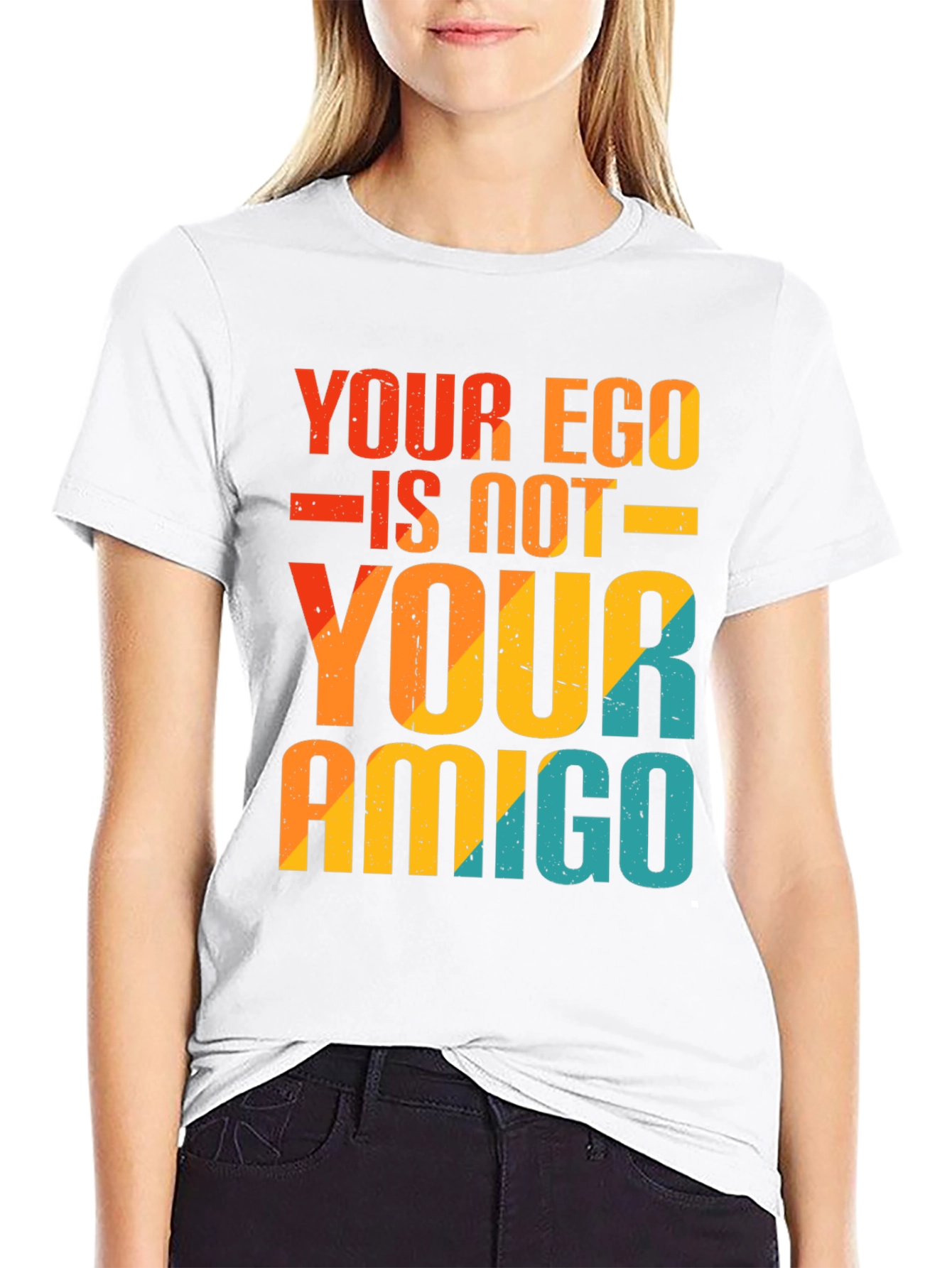 Ego is Not Your Amigo Graphic Tee - Black