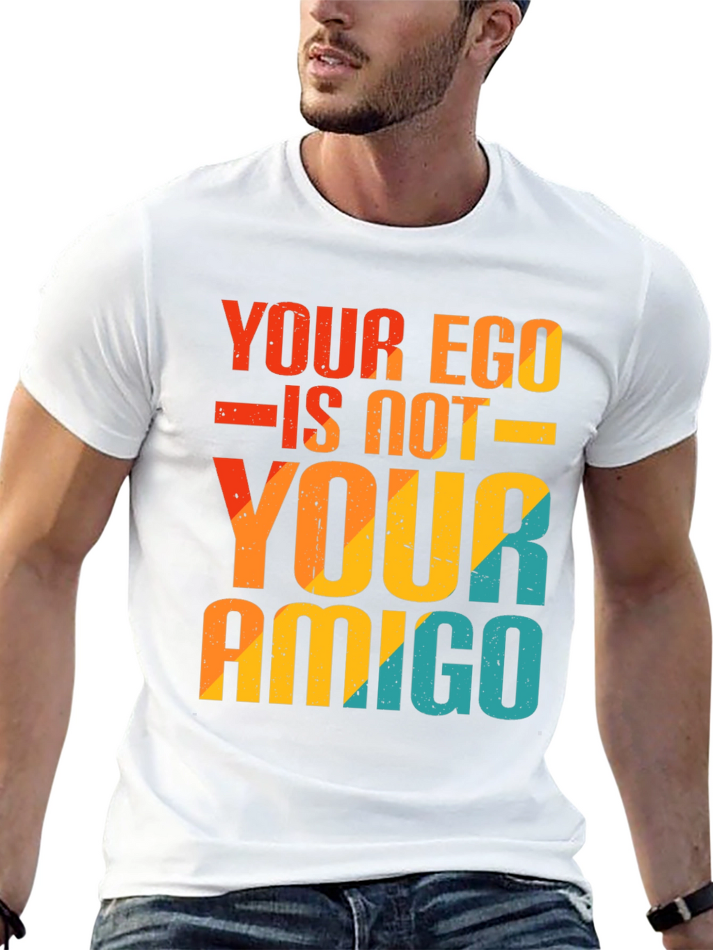 Ego is Not Your Amigo Graphic Tee - Black