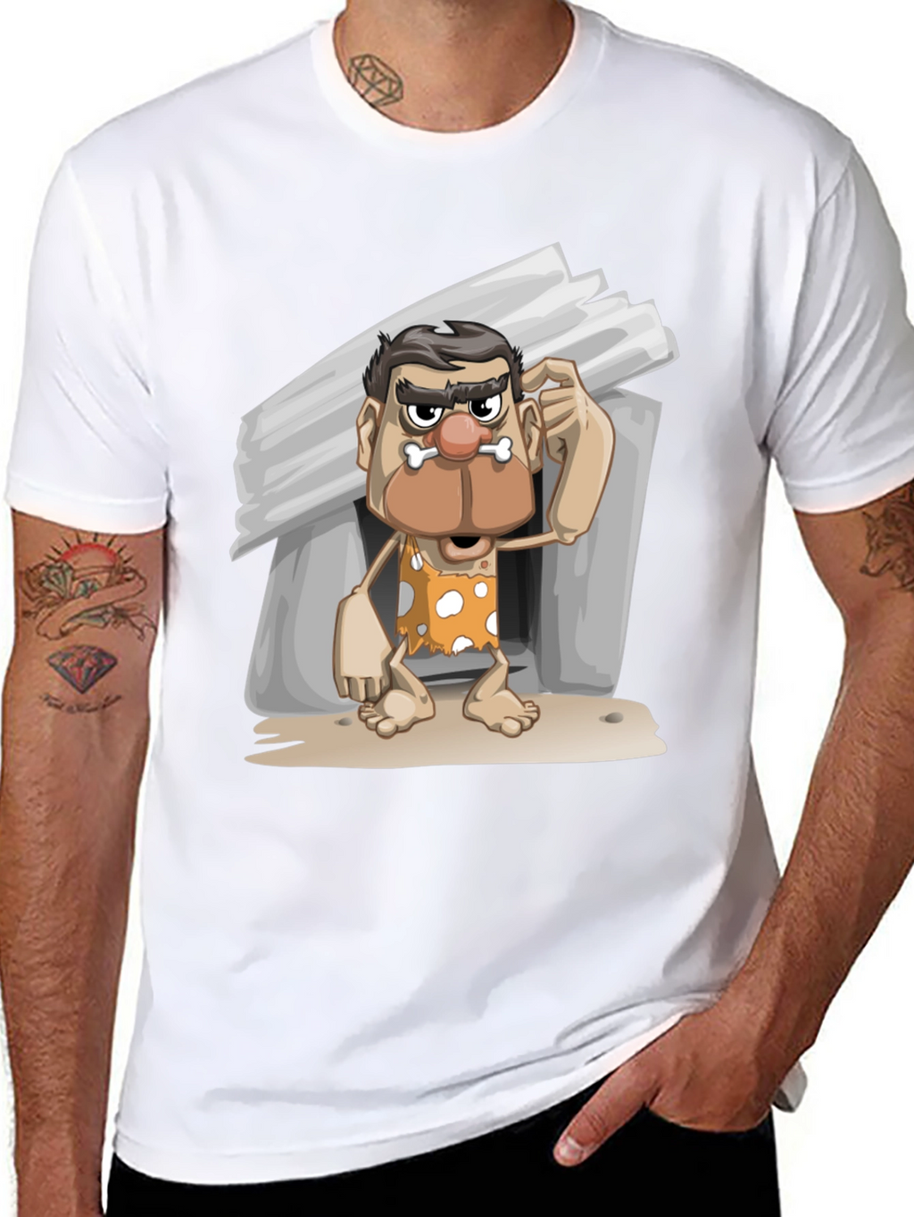 Funny Caveman Graphic T-Shirt