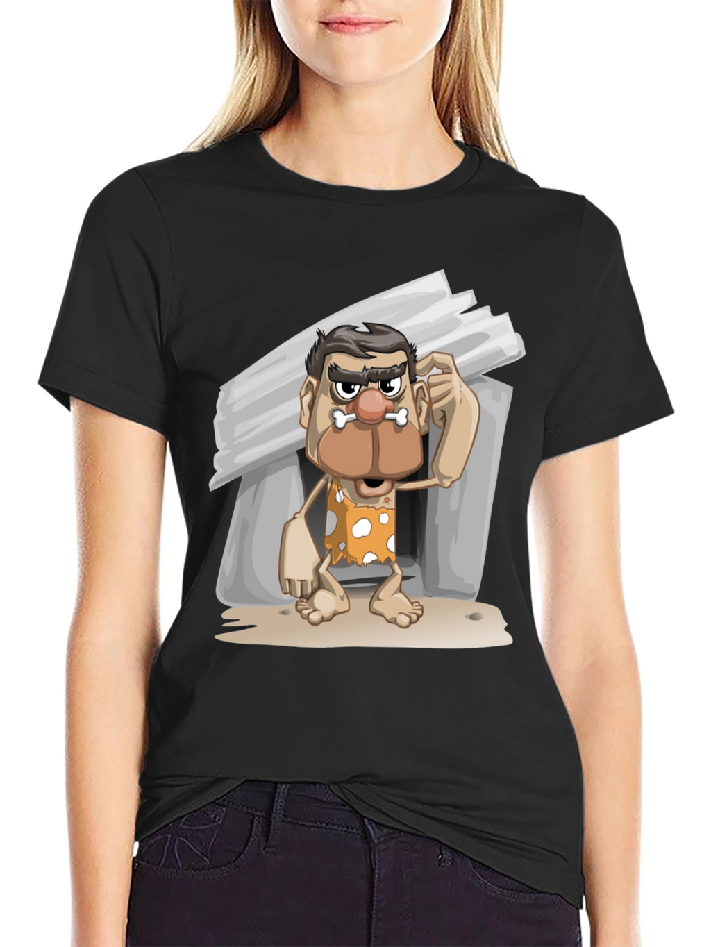 Funny Caveman Graphic T-Shirt