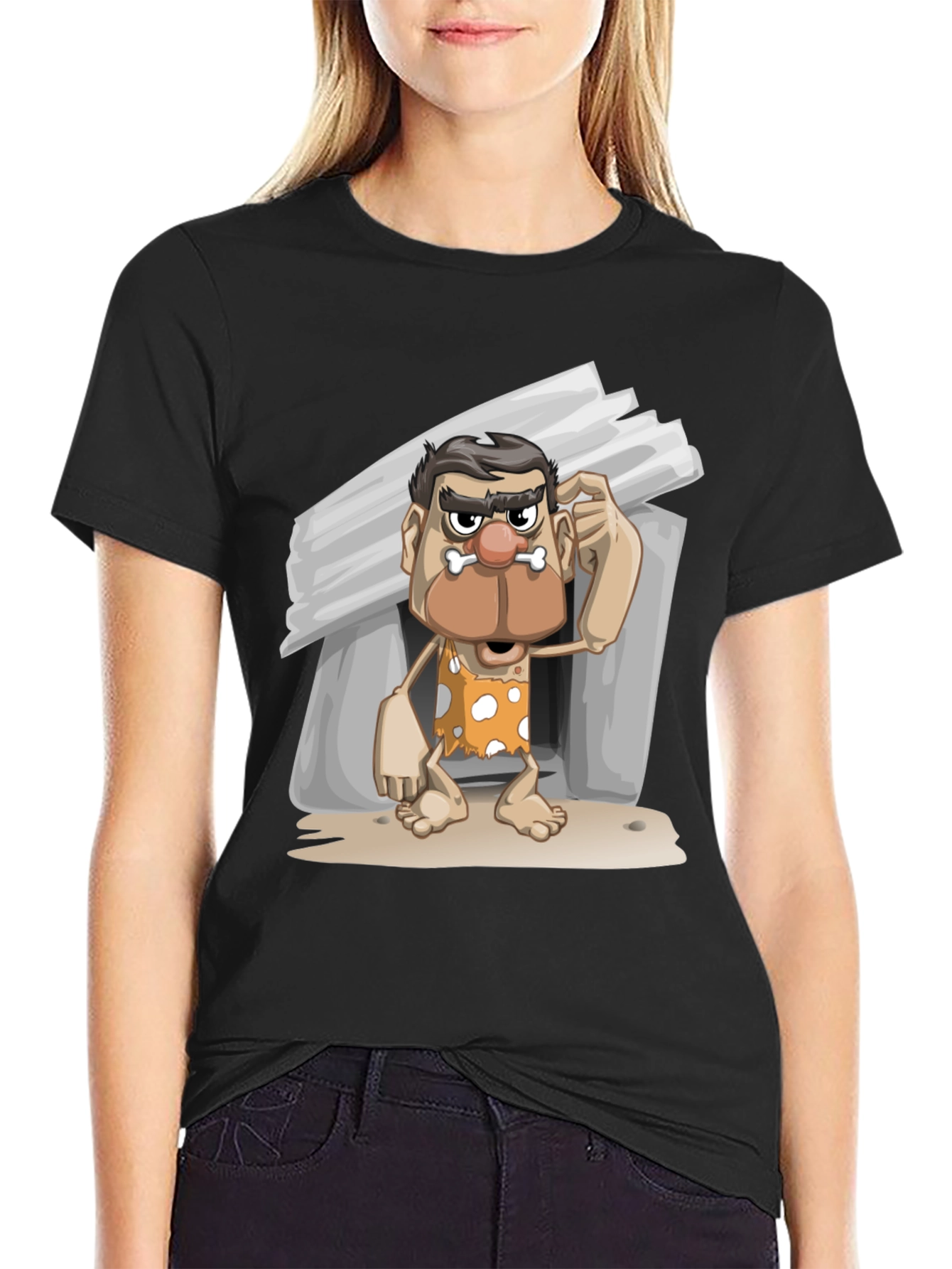 Funny Caveman Graphic T-Shirt