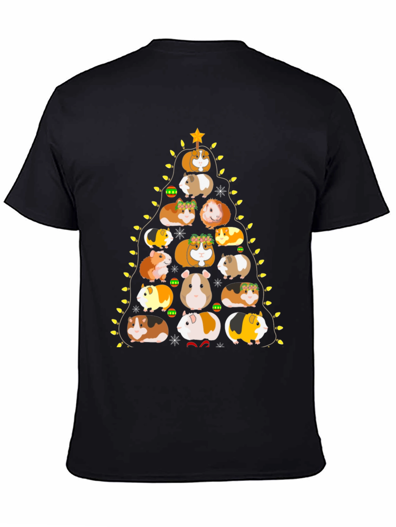 Guinea Pig Christmas Tree Graphic Tee