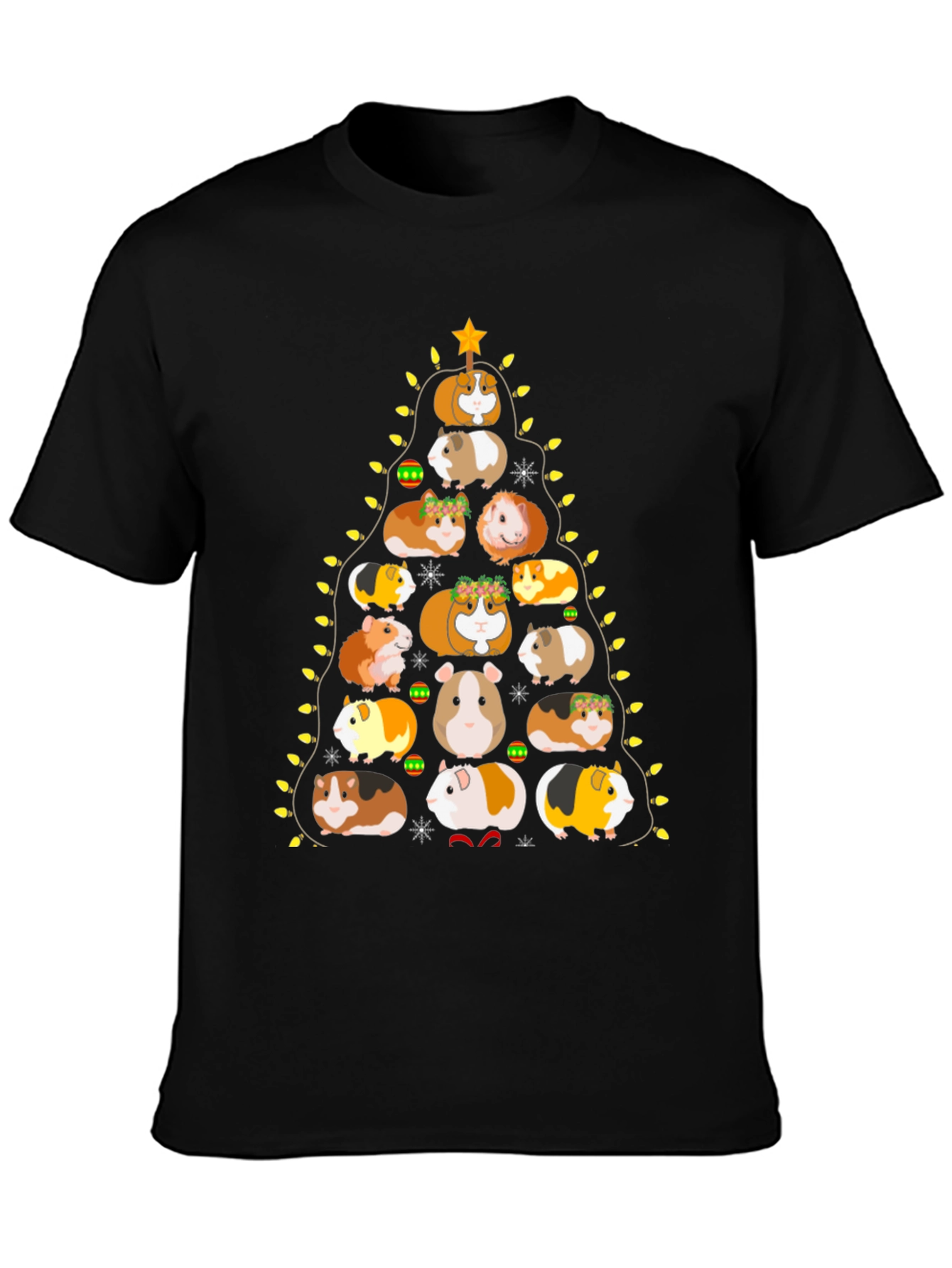 Guinea Pig Christmas Tree Graphic Tee