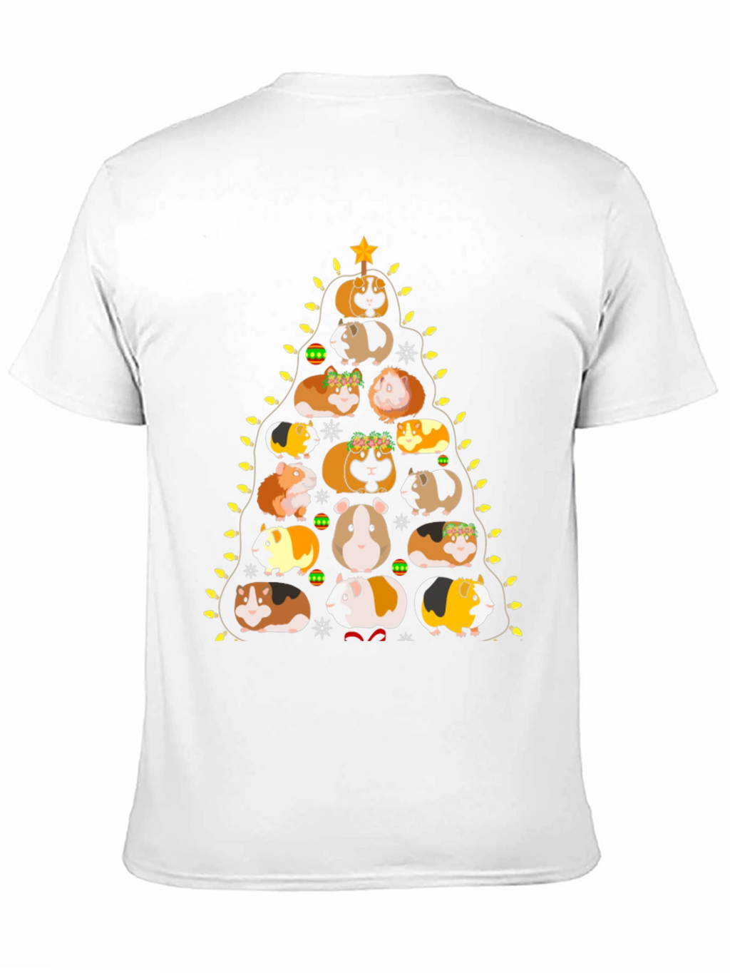 Guinea Pig Christmas Tree Graphic Tee