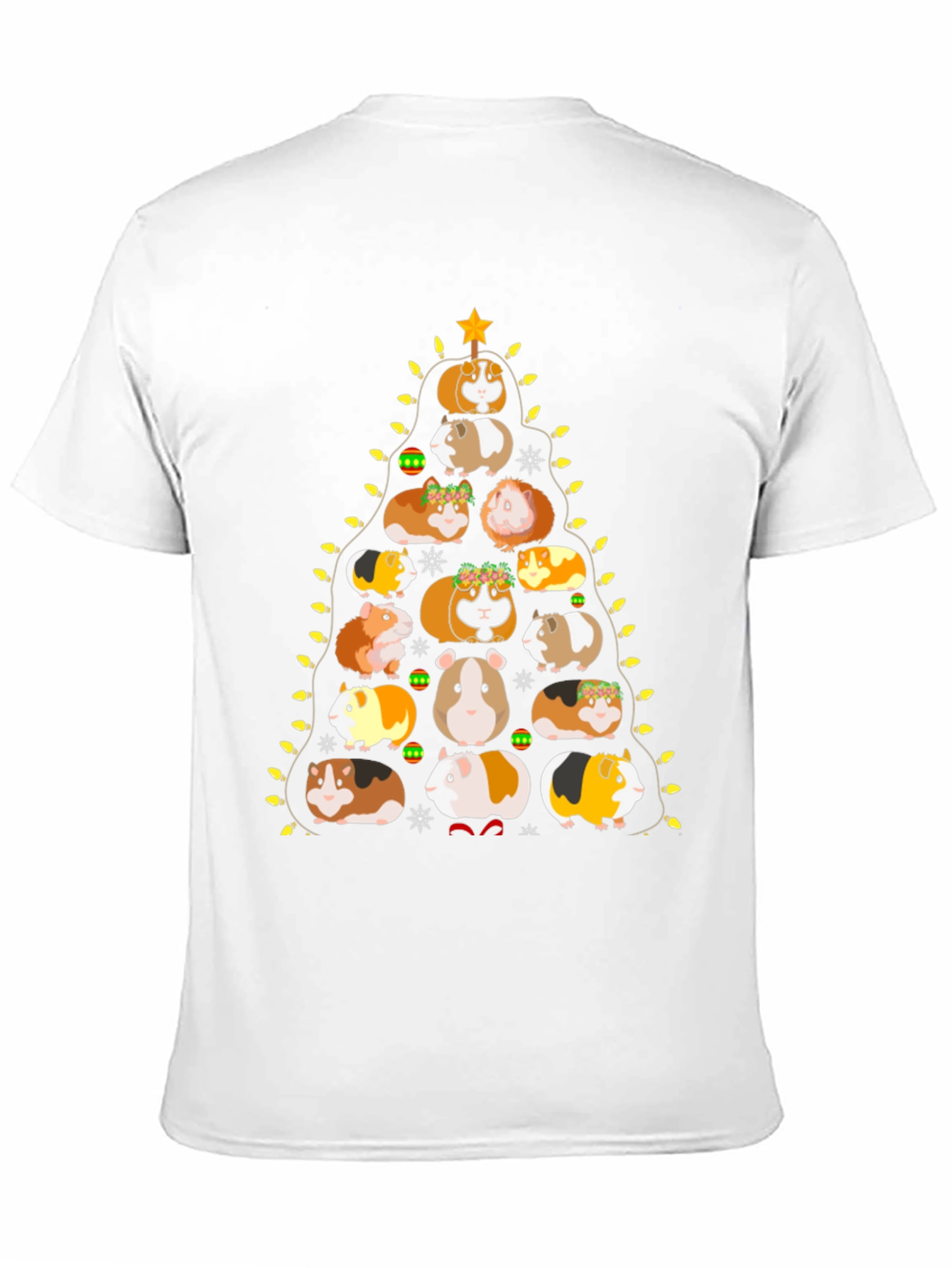 Guinea Pig Christmas Tree Graphic Tee