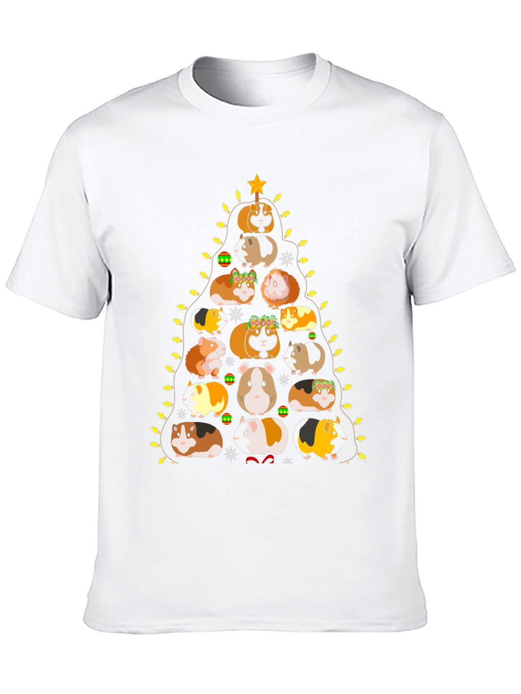 Guinea Pig Christmas Tree Graphic Tee