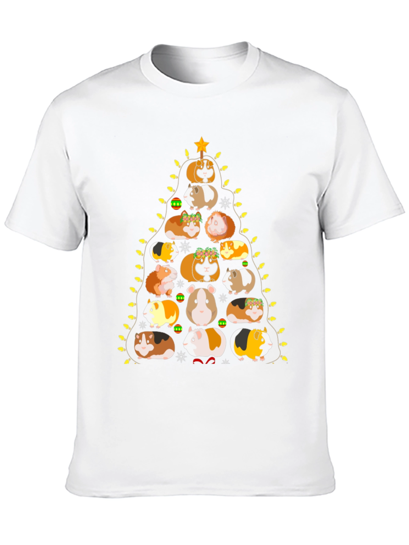 Guinea Pig Christmas Tree Graphic Tee