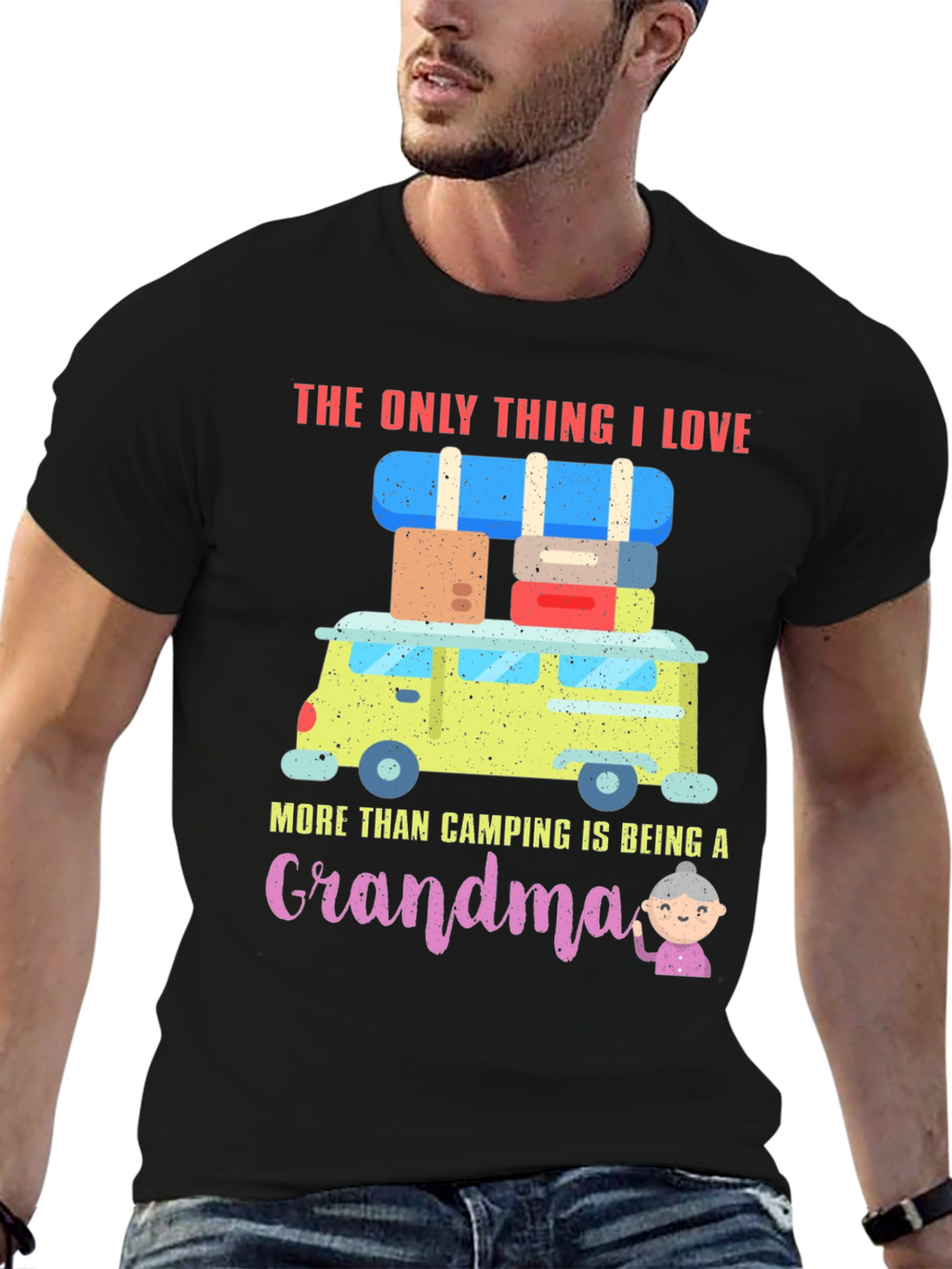 Camping Grandma T-Shirt: Adventure & Love