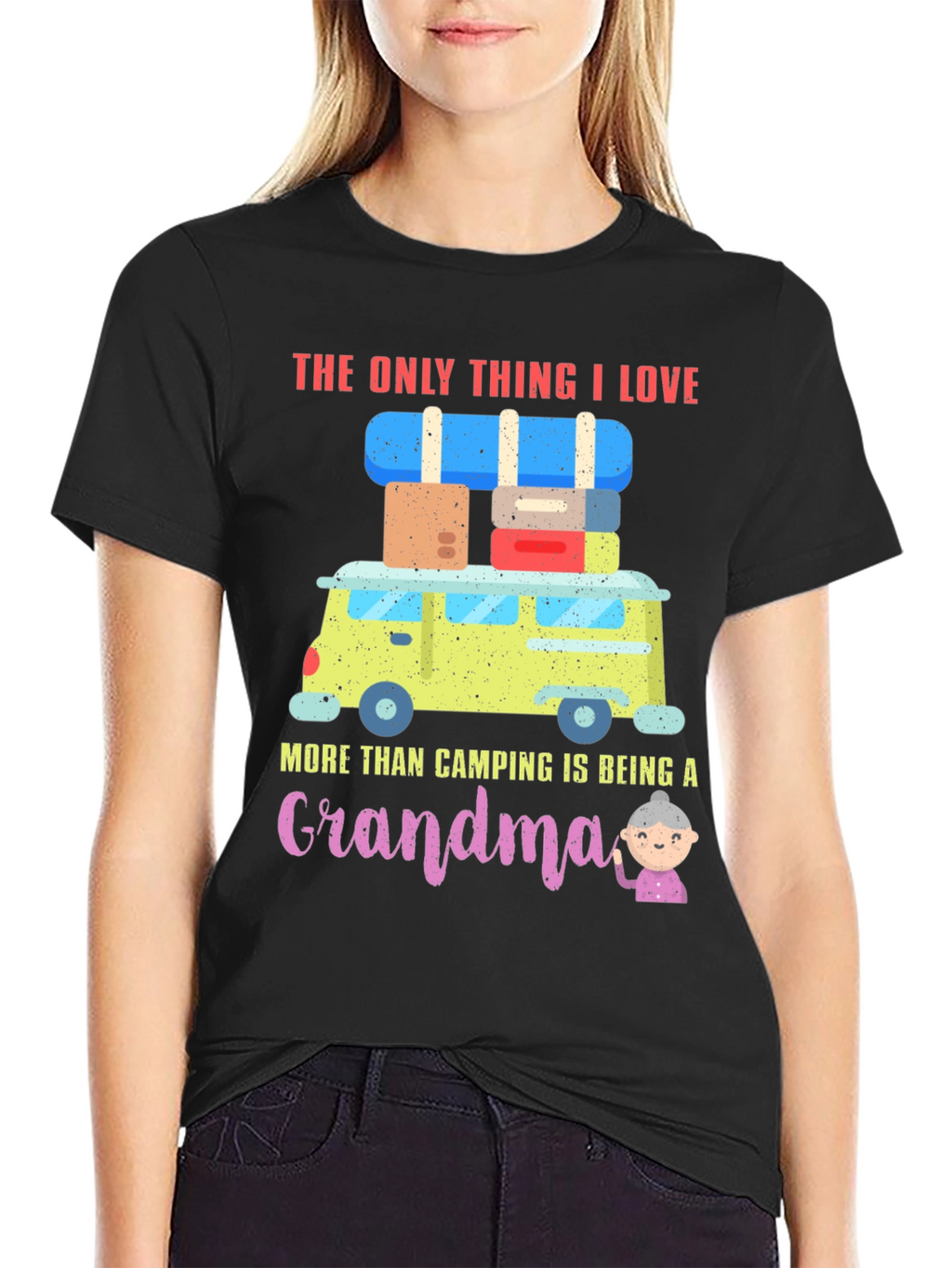 Camping Grandma T-Shirt: Adventure & Love