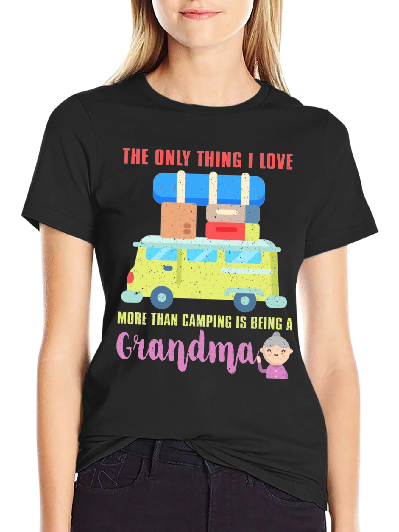 Camping Grandma T-Shirt: Adventure & Love