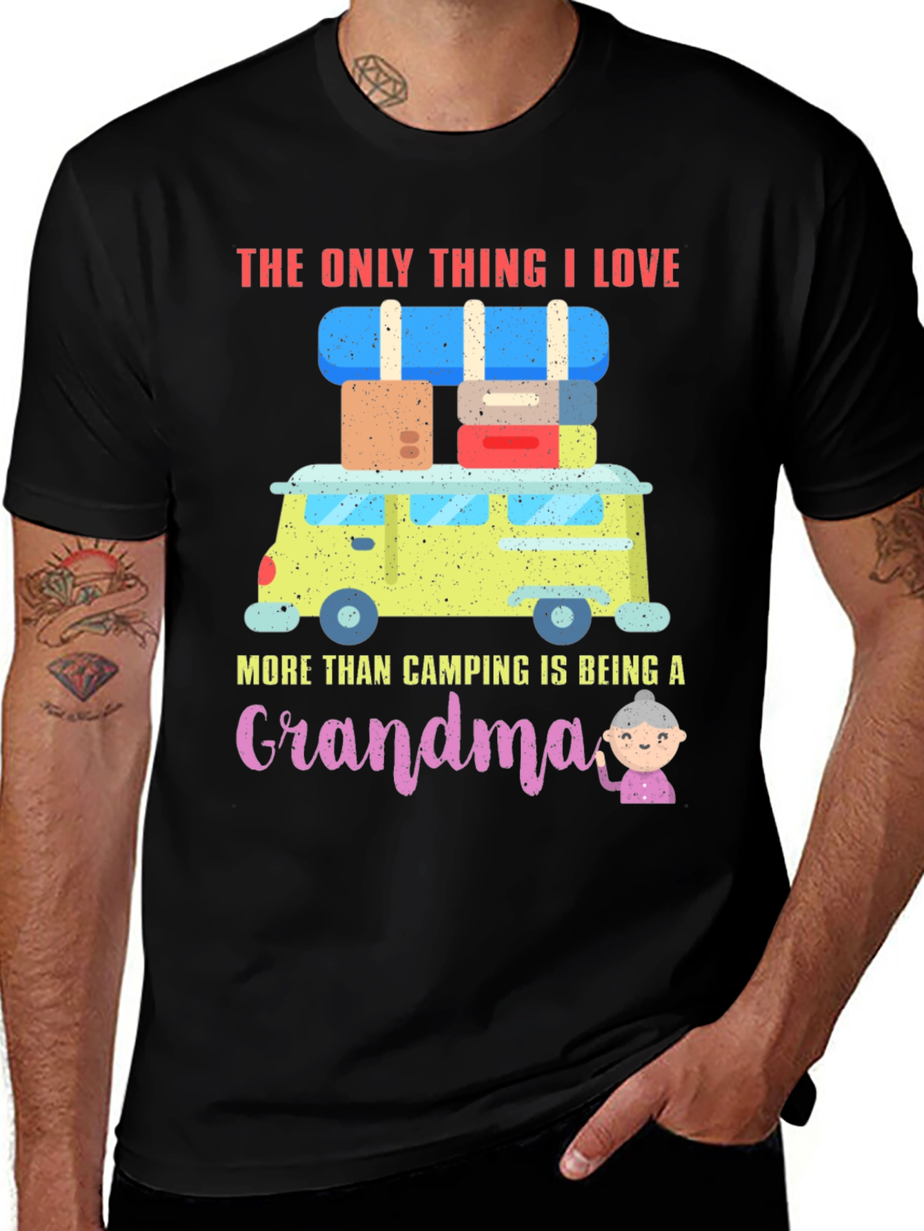 Camping Grandma T-Shirt: Adventure & Love