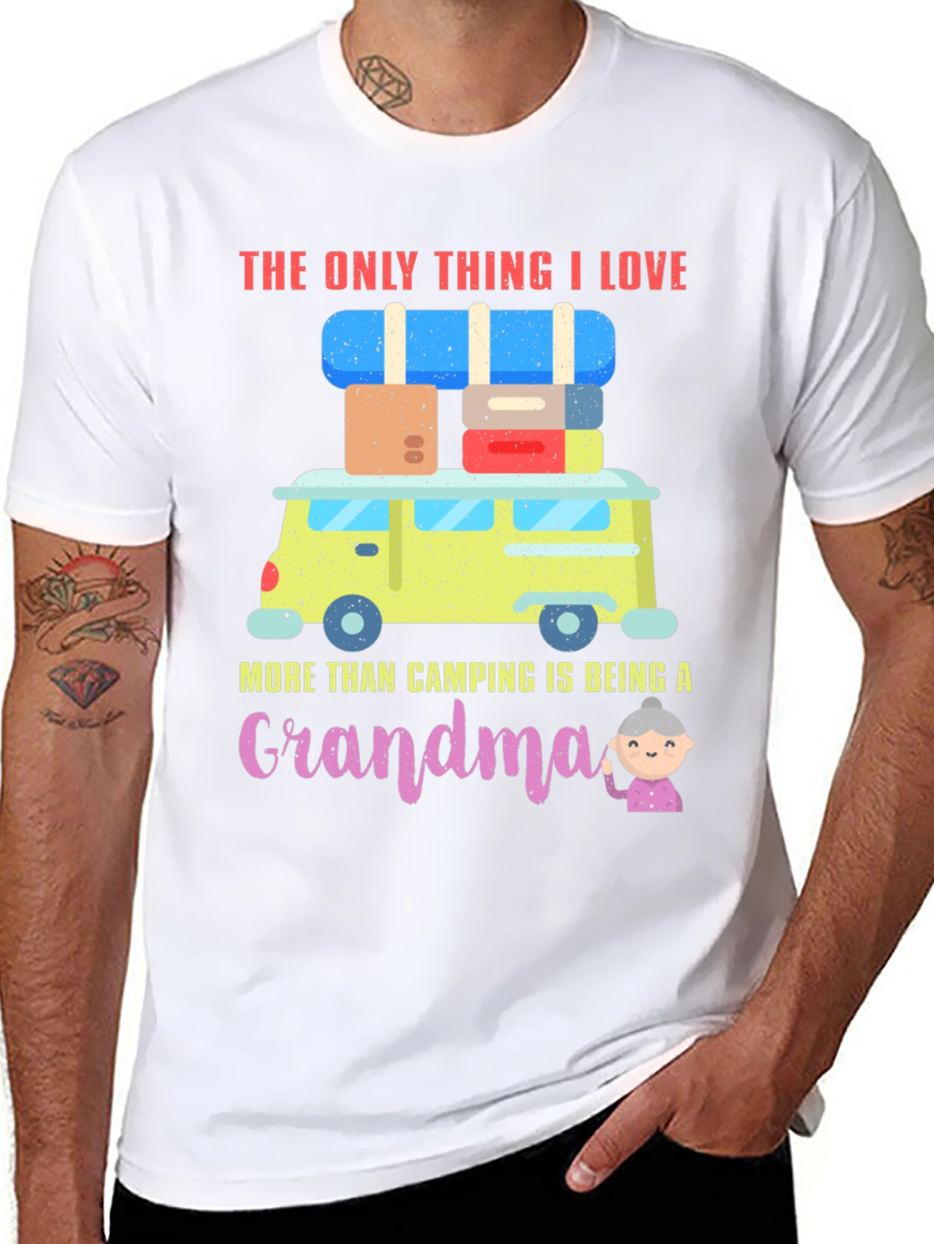 Camping Grandma T-Shirt: Adventure & Love