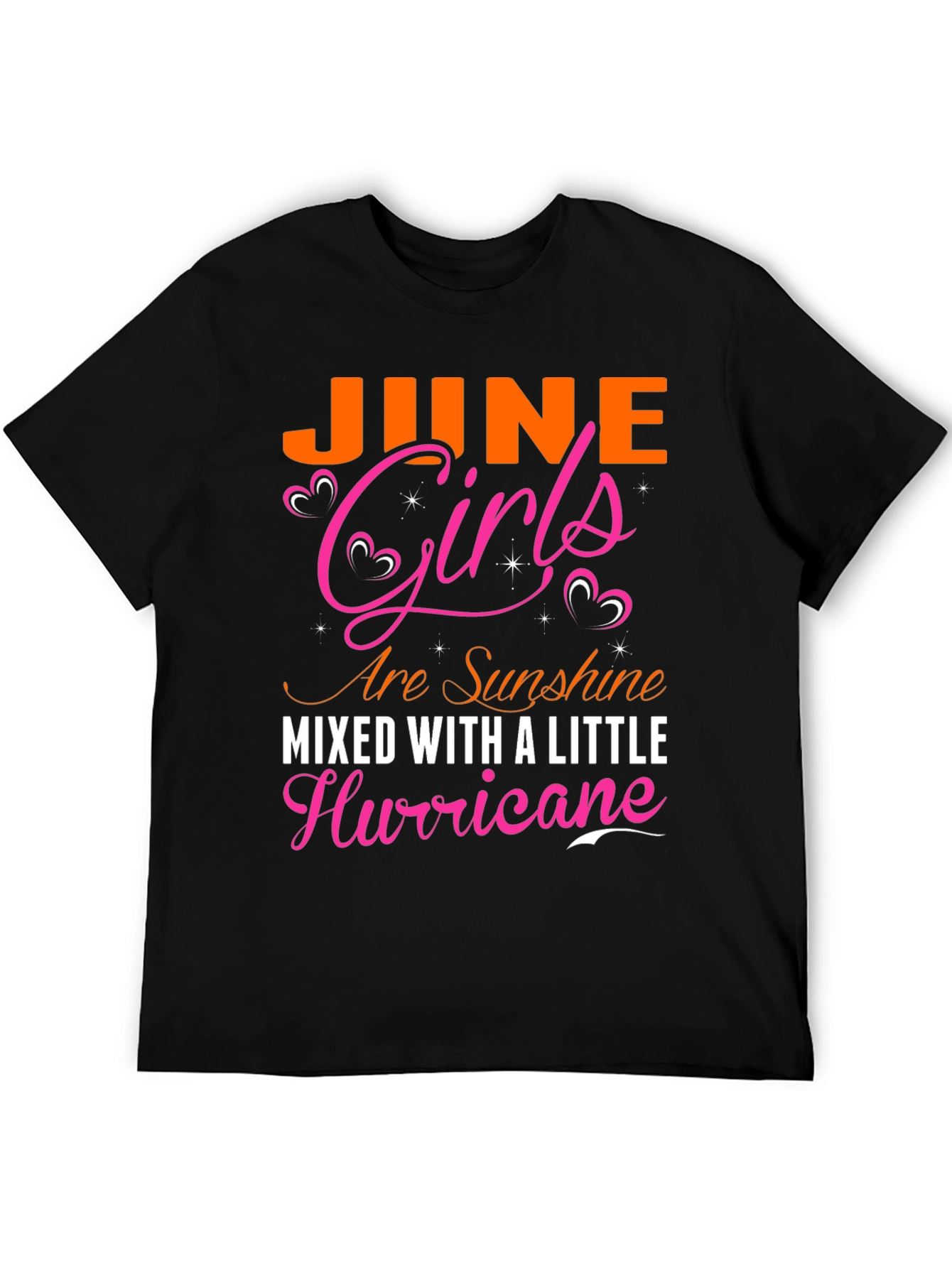 June Girls Sunshine and Hurricane Black T-Shirt
