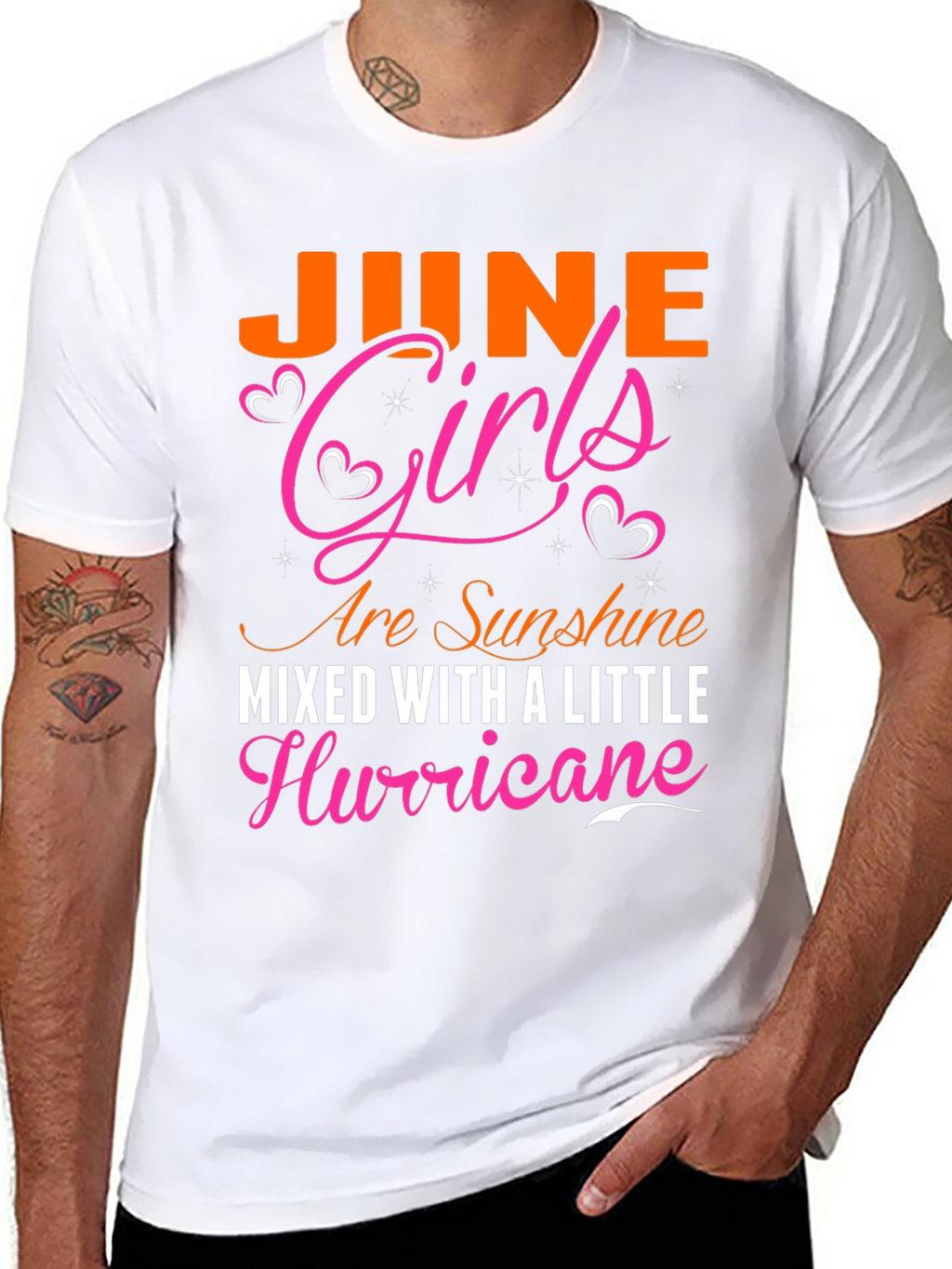 June Girls Sunshine and Hurricane Black T-Shirt