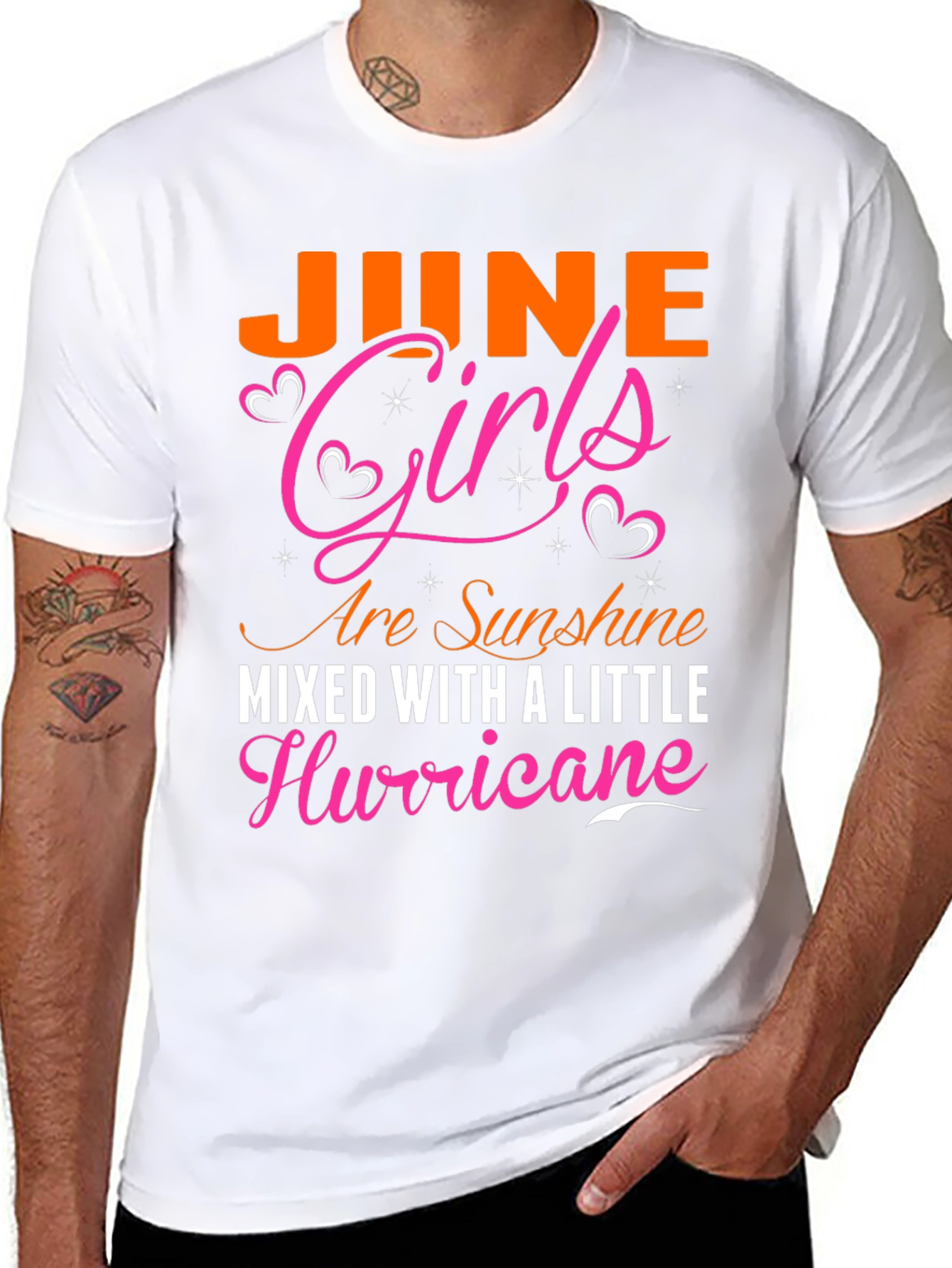 June Girls Sunshine and Hurricane Black T-Shirt