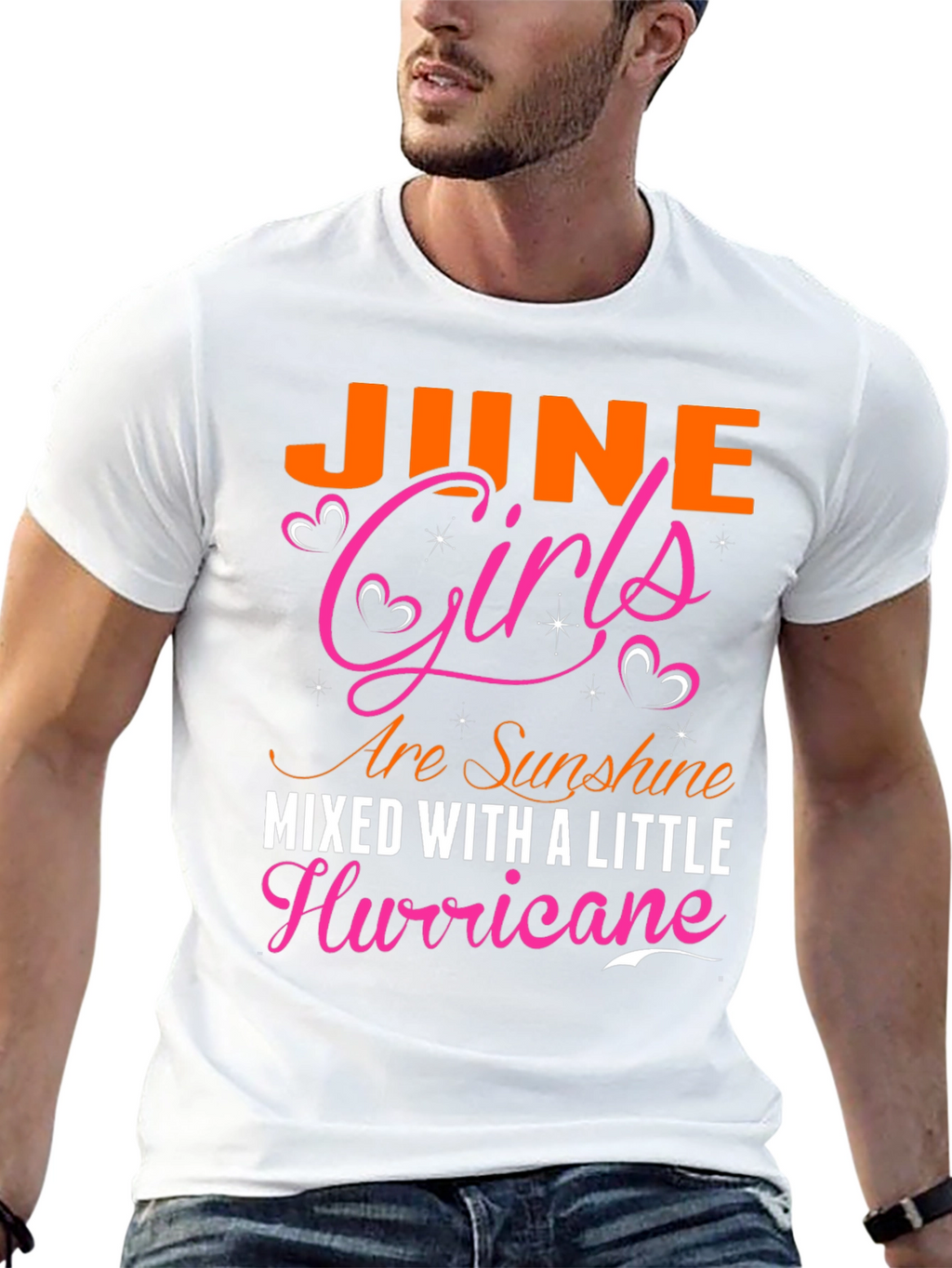 June Girls Sunshine and Hurricane Black T-Shirt