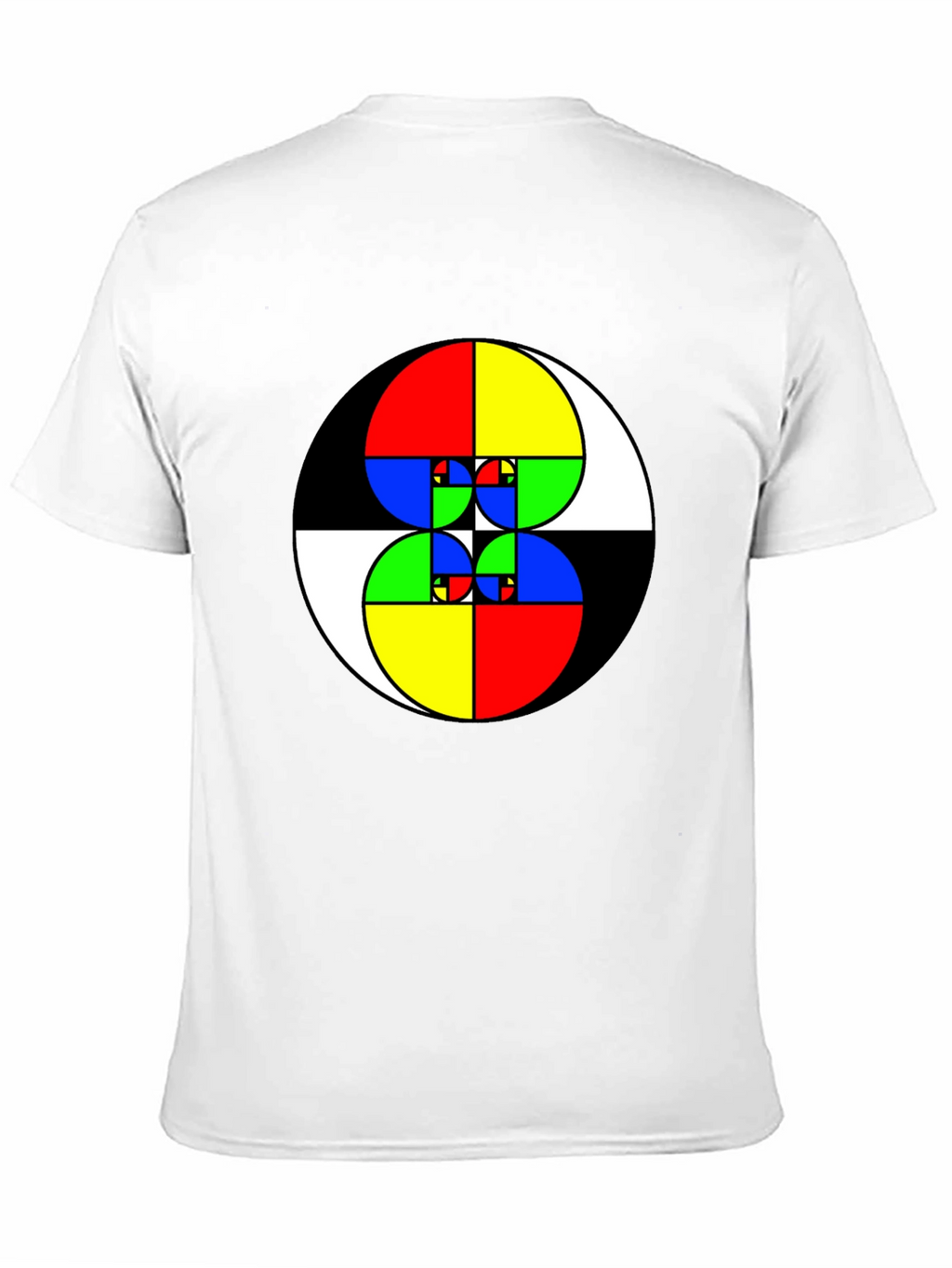 Fibonacci Sequence Graphic Tee - Black Cotton Shirt