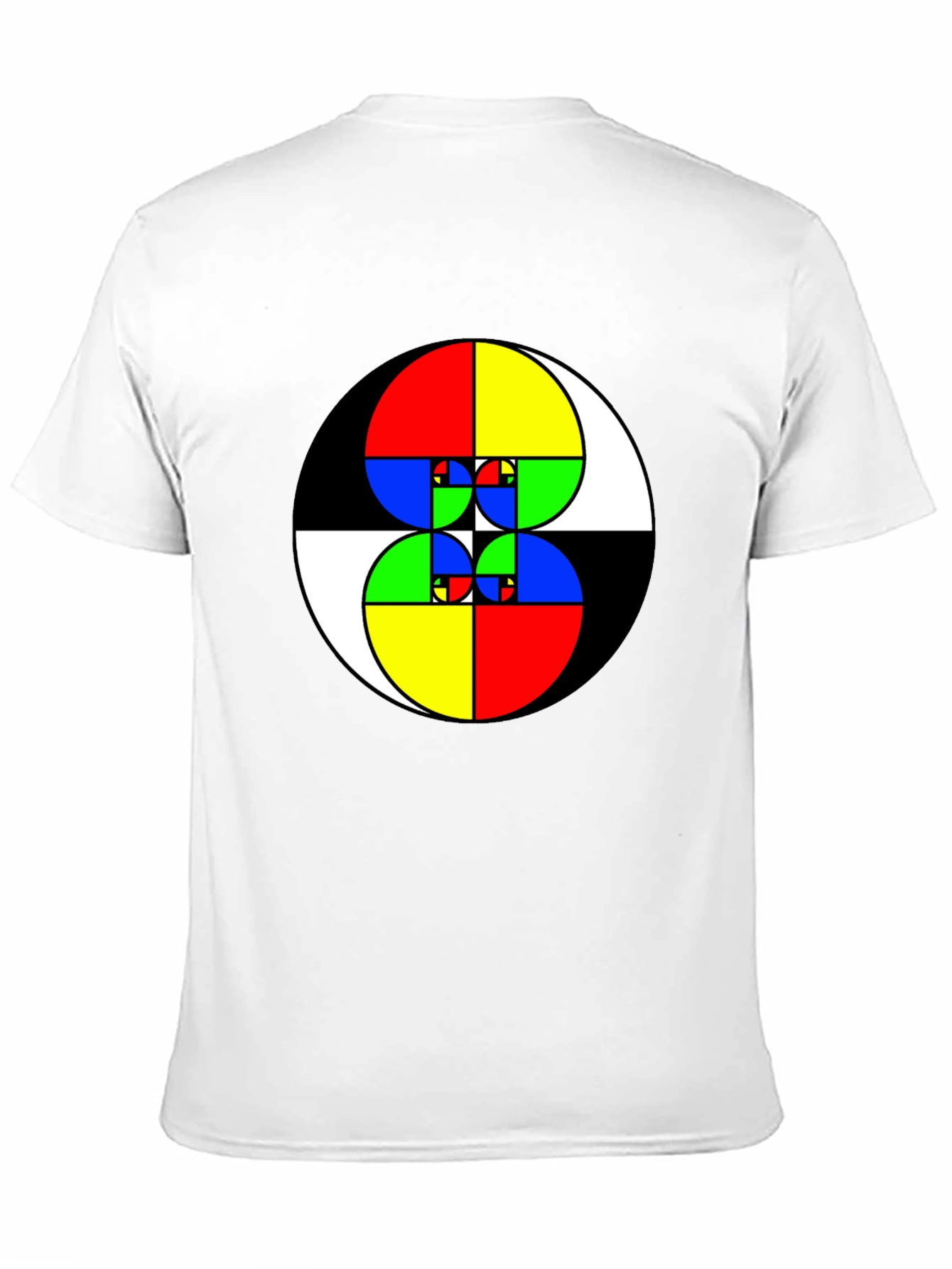 Fibonacci Sequence Graphic Tee - Black Cotton Shirt