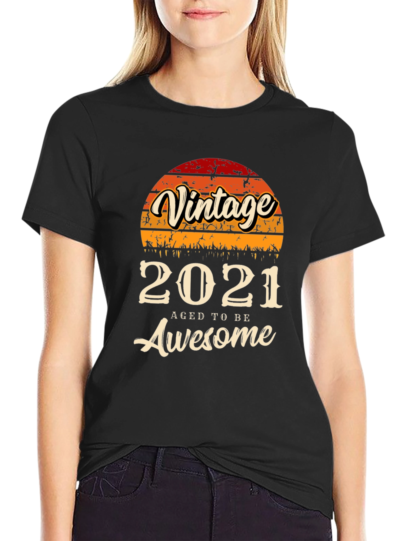Vintage 2021 Aged To Be Awesome Graphic Tee