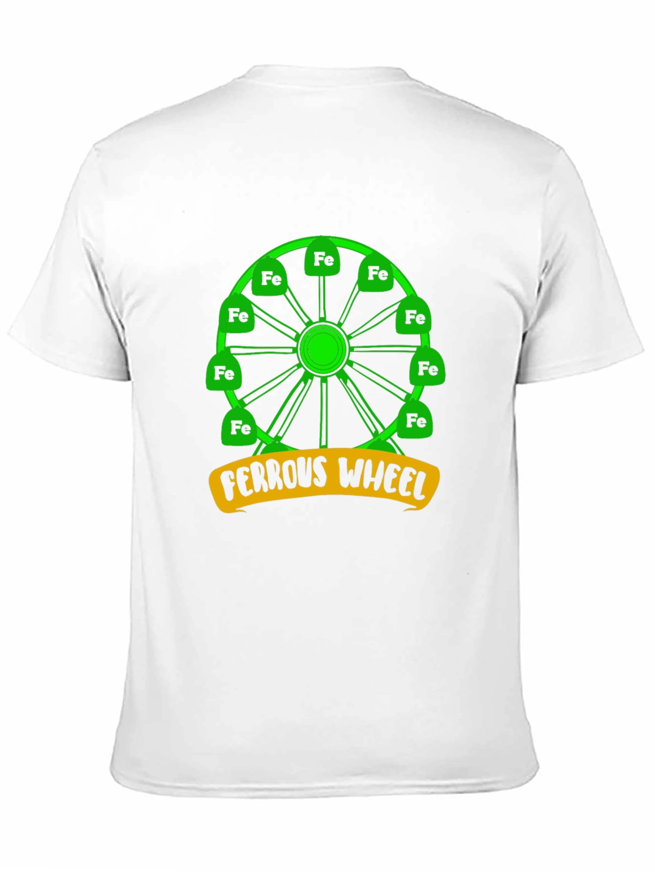 Ferrous Wheel T-Shirt: Iron Chemistry Pun Tee
