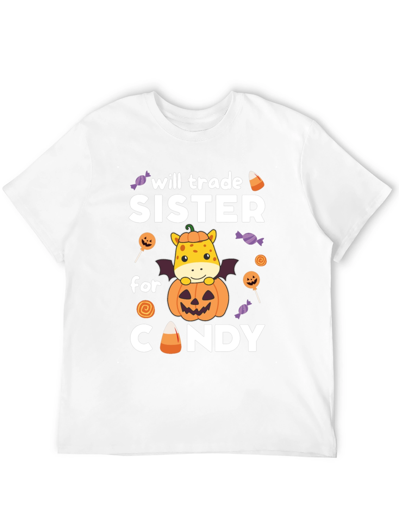 Halloween Sister Trade Candy Giraffe T-Shirt