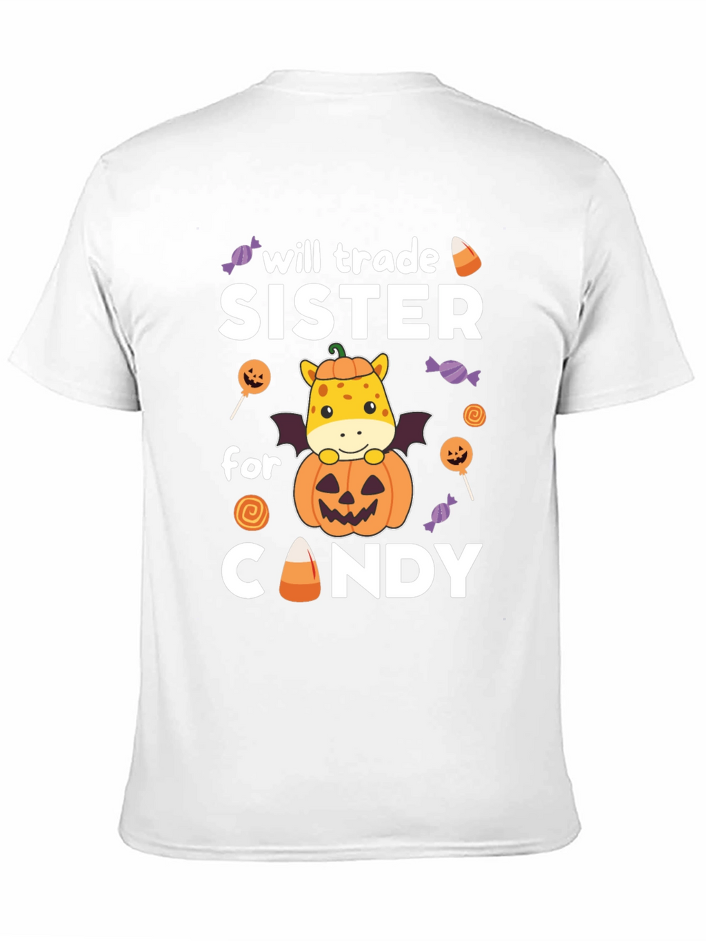 Halloween Sister Trade Candy Giraffe T-Shirt