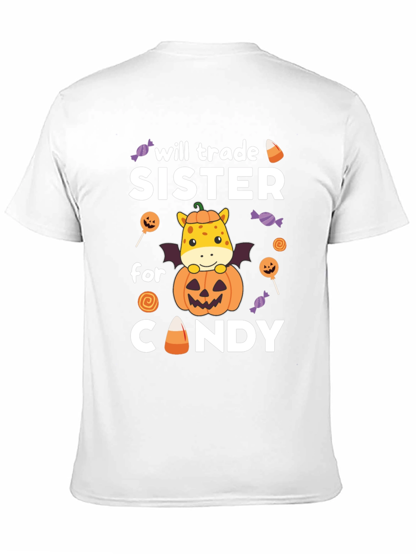 Halloween Sister Trade Candy Giraffe T-Shirt