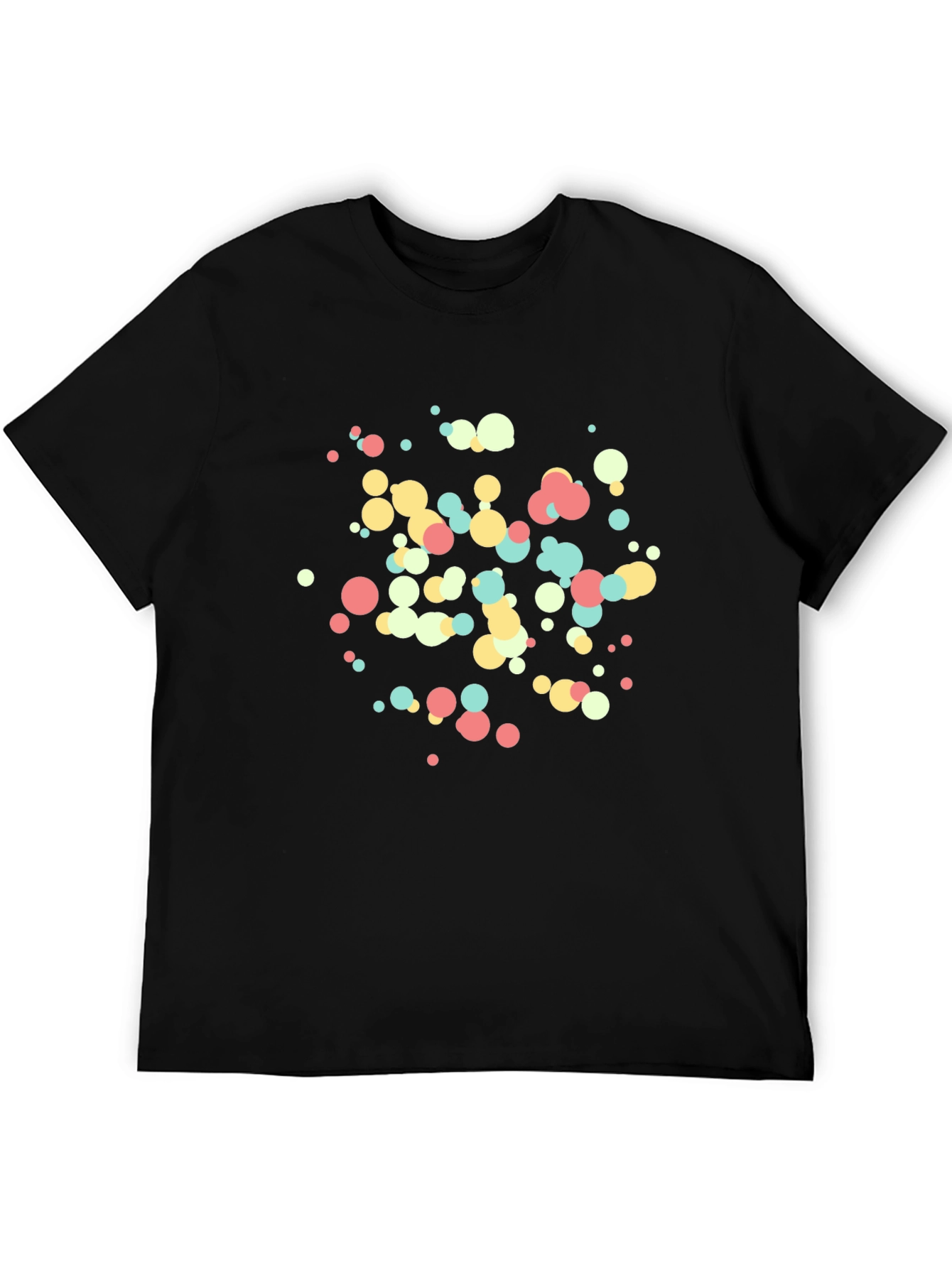 Modern Dots Tee - Black Cotton Blend