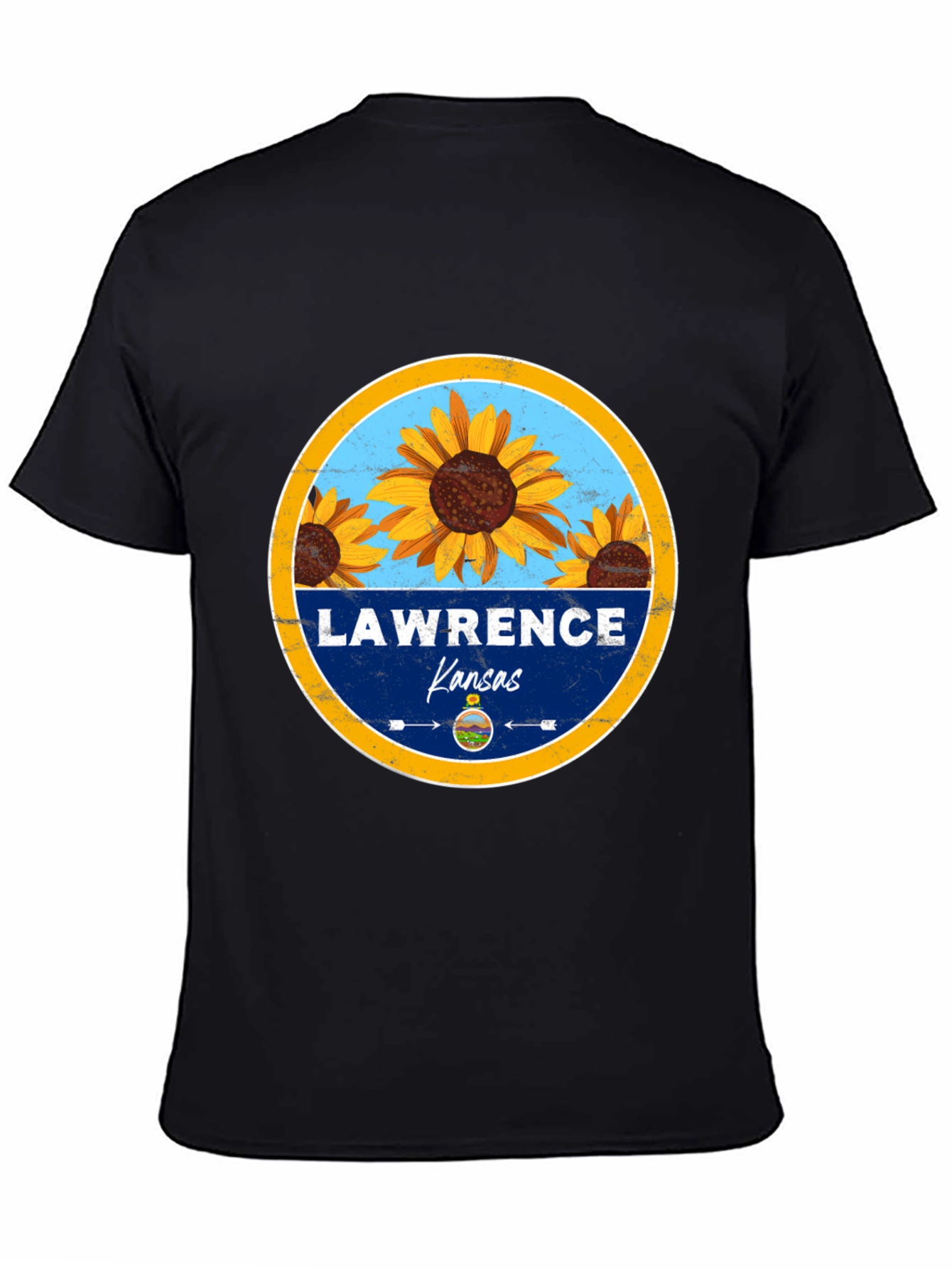 Lawrence Kansas Sunflower T-Shirt