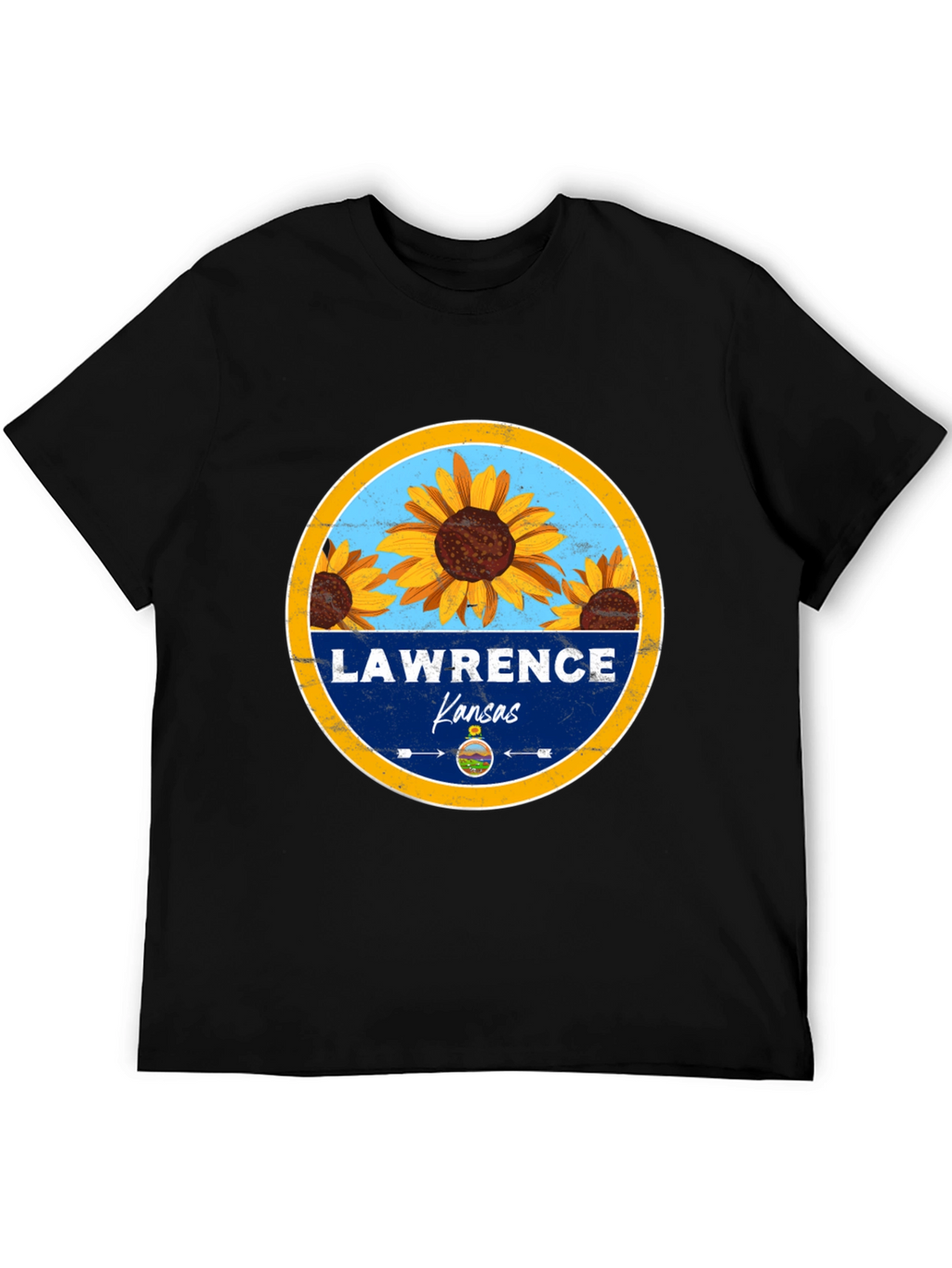 Lawrence Kansas Sunflower T-Shirt