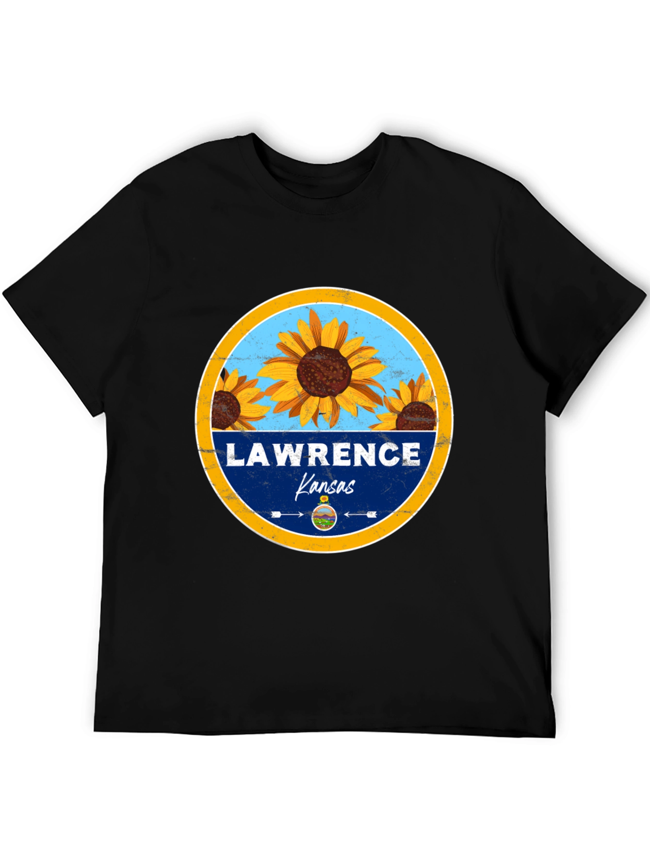 Lawrence Kansas Sunflower T-Shirt